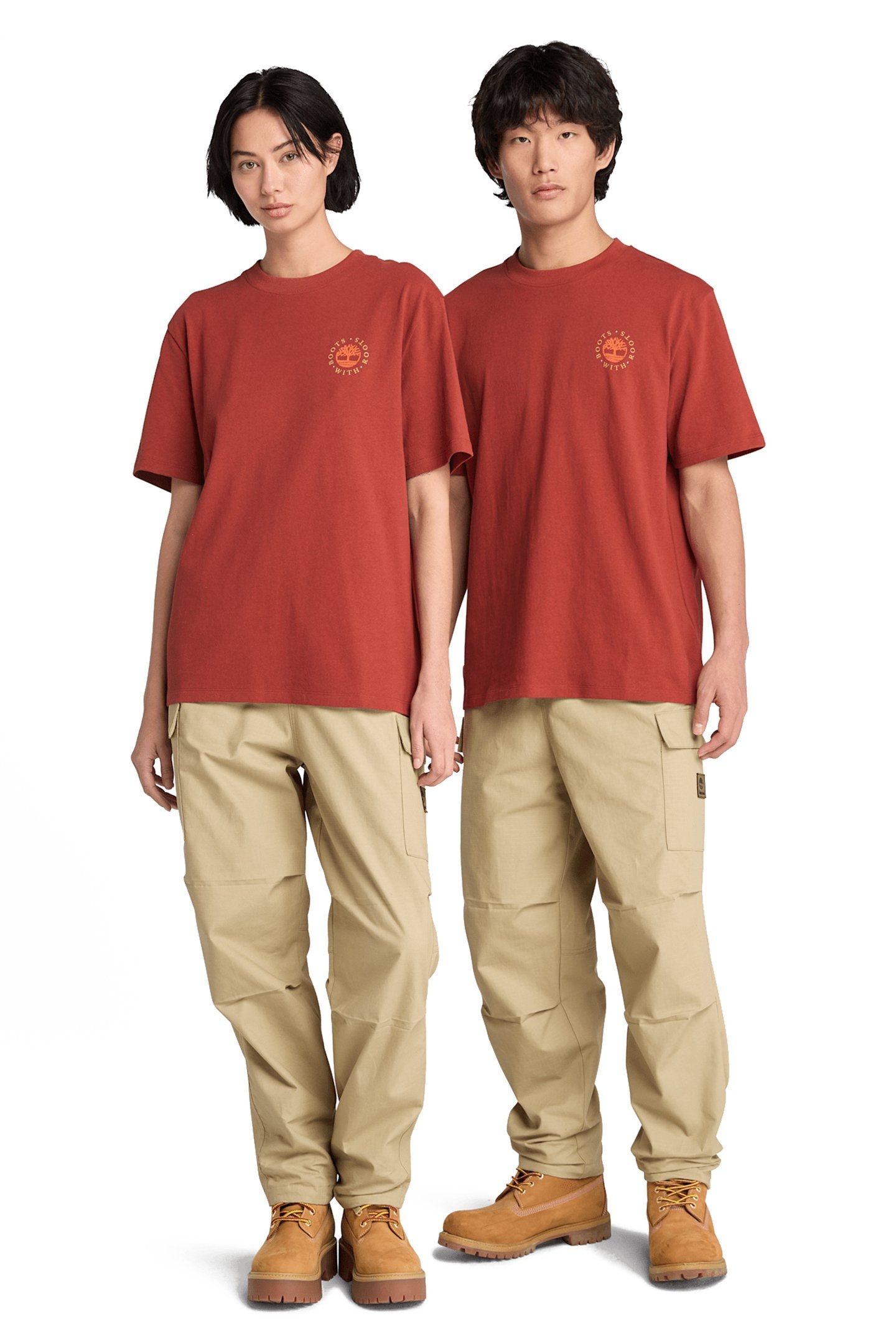 UNISEX WASHED GRAPHIC TEE BURNT HENNA 1