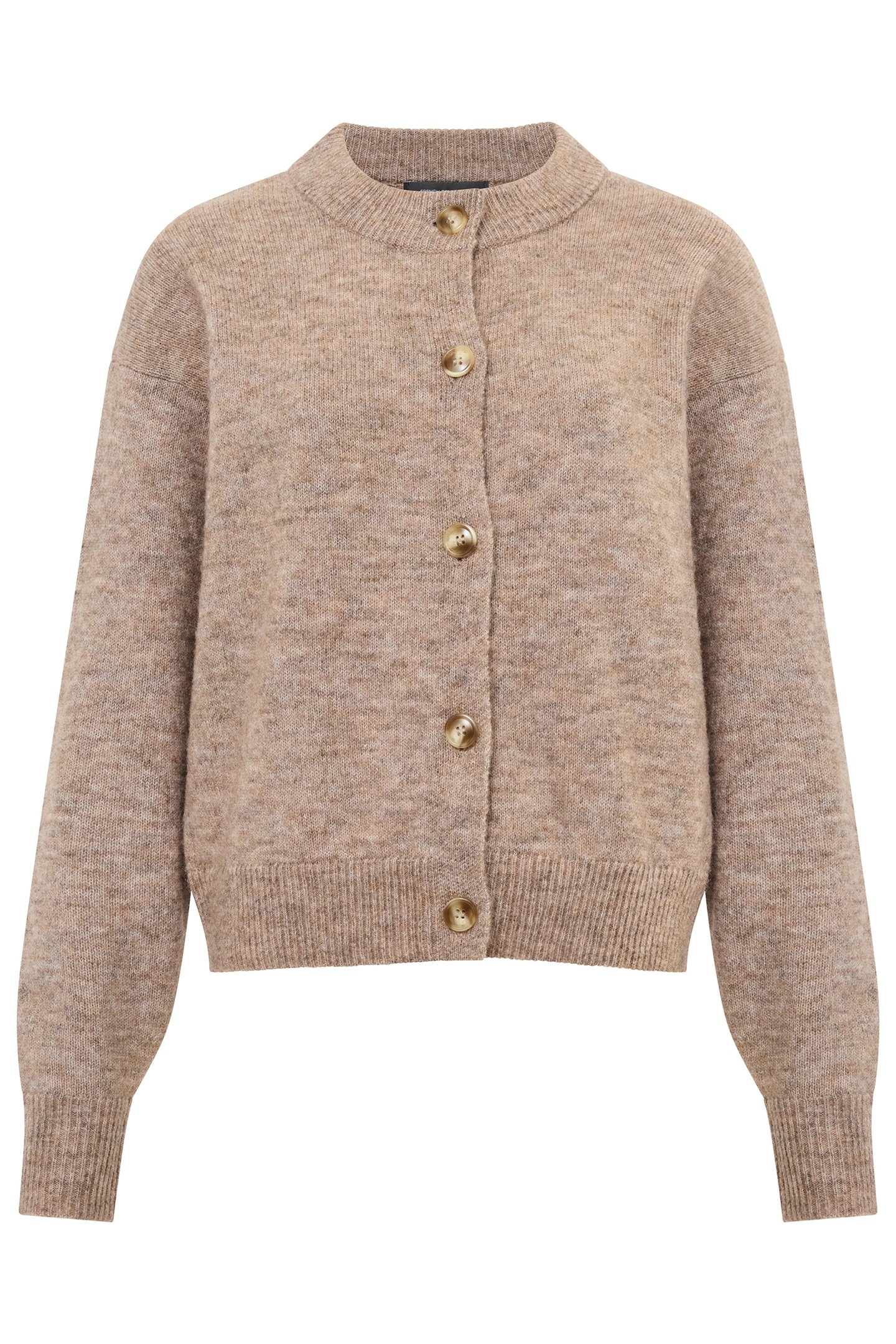 KEZIA L/S CARDIGAN TAUPE MEL 4