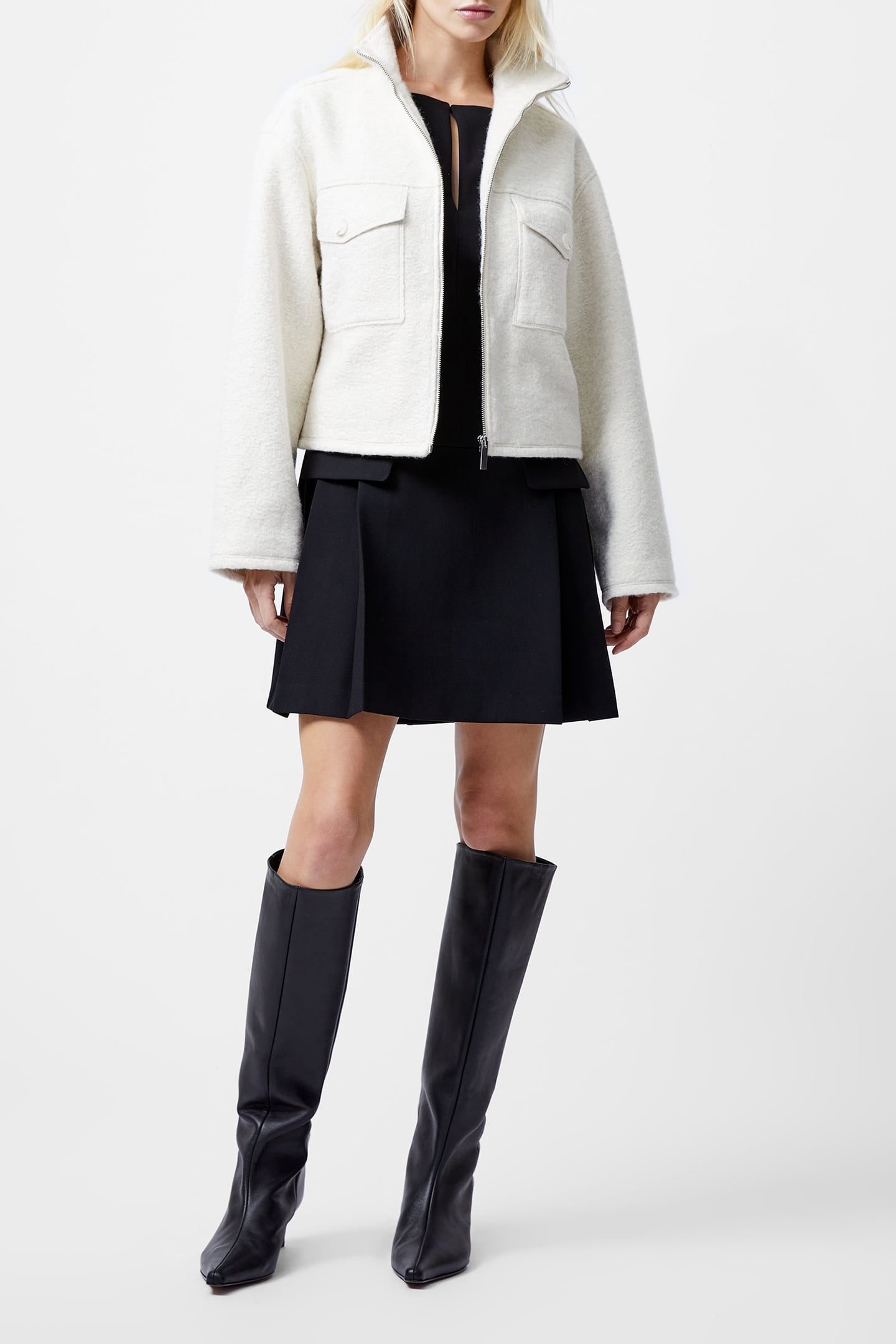 DOVER BOUCLE JACKET CREAM 1