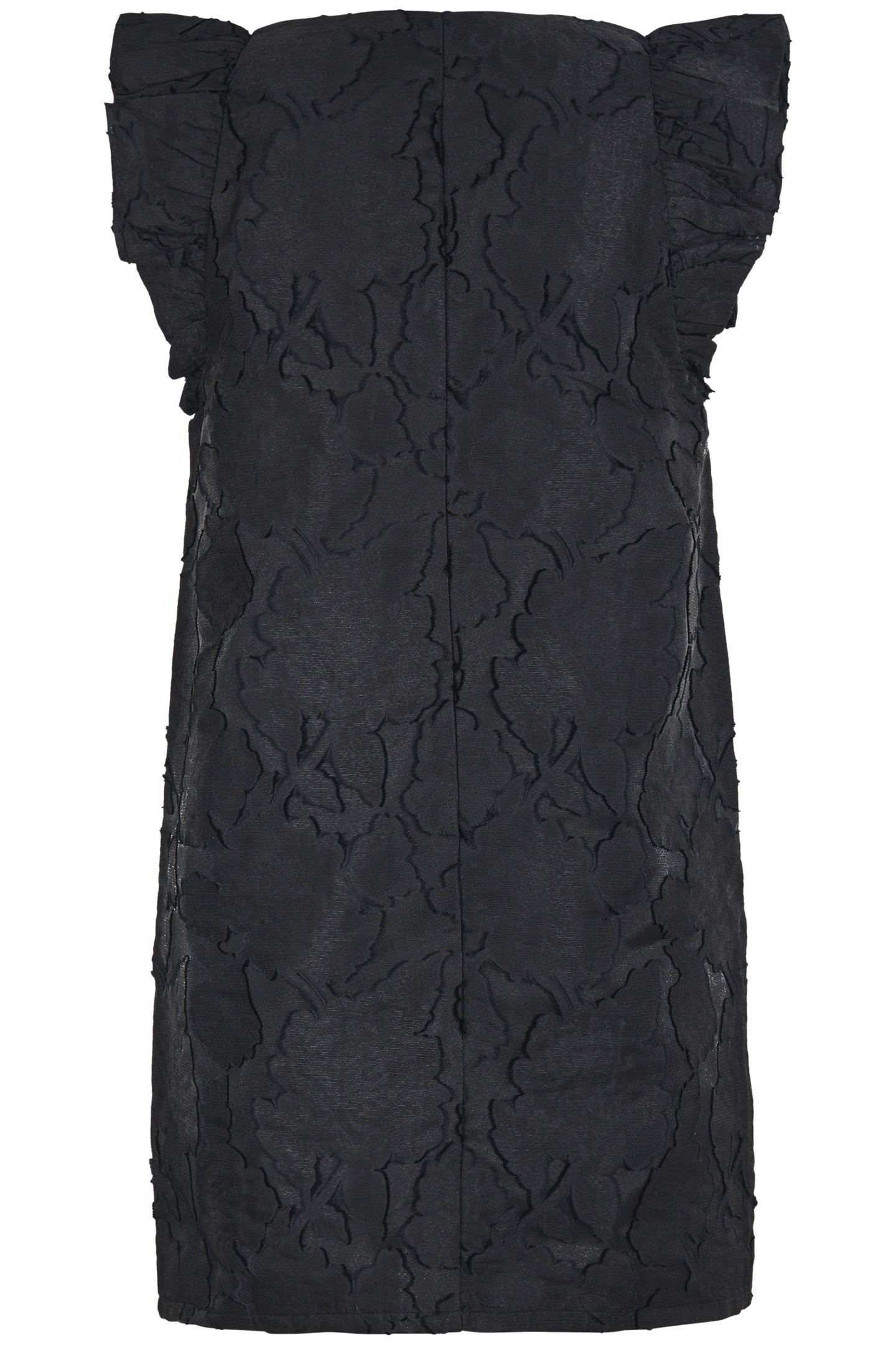 LA-SBSTUDIO JACQUARD SLEEVELESS DRESS BLACK 4
