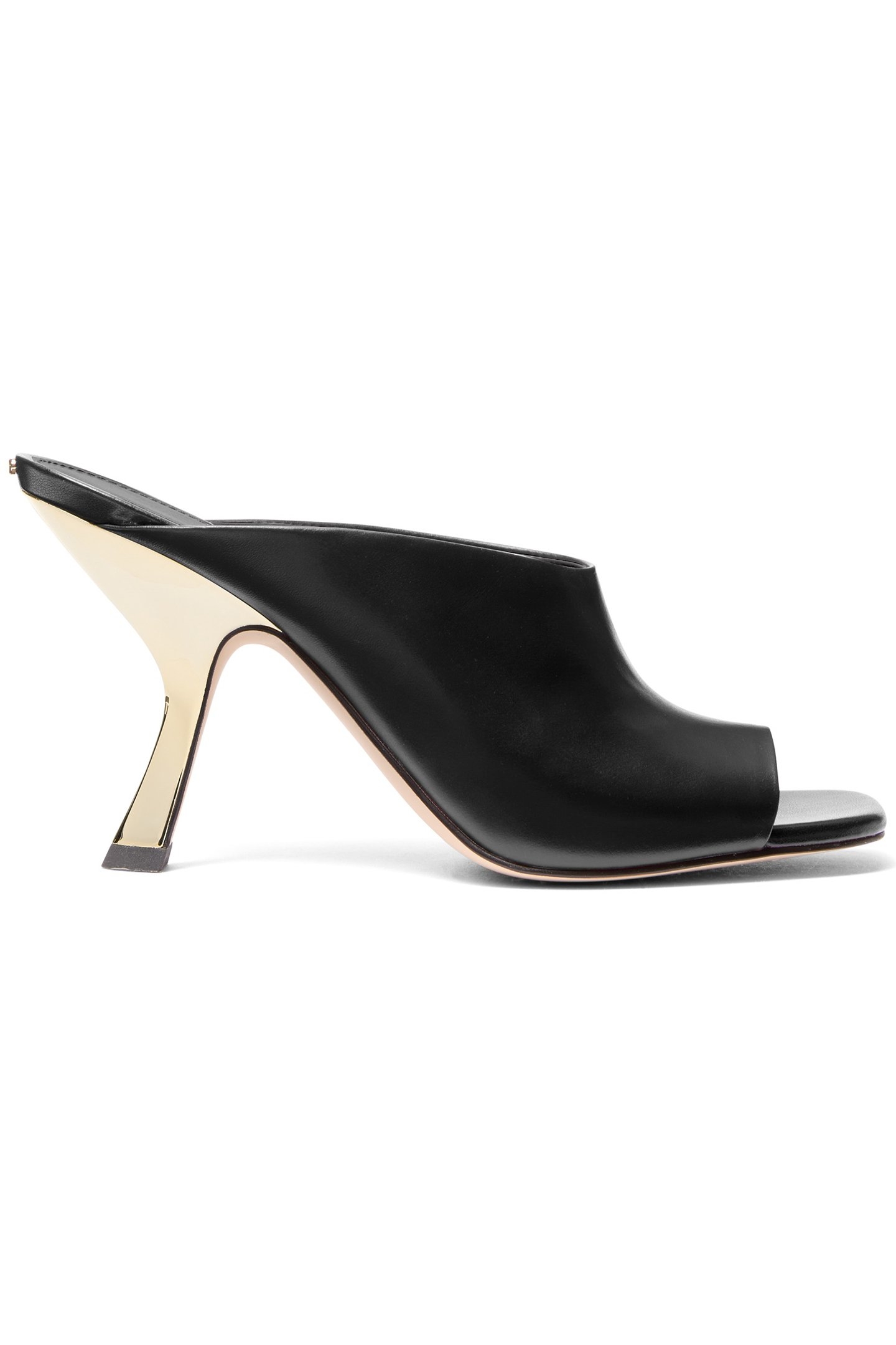 LUNA MULE HIGH HEELED SANDAL IN BLACK 1