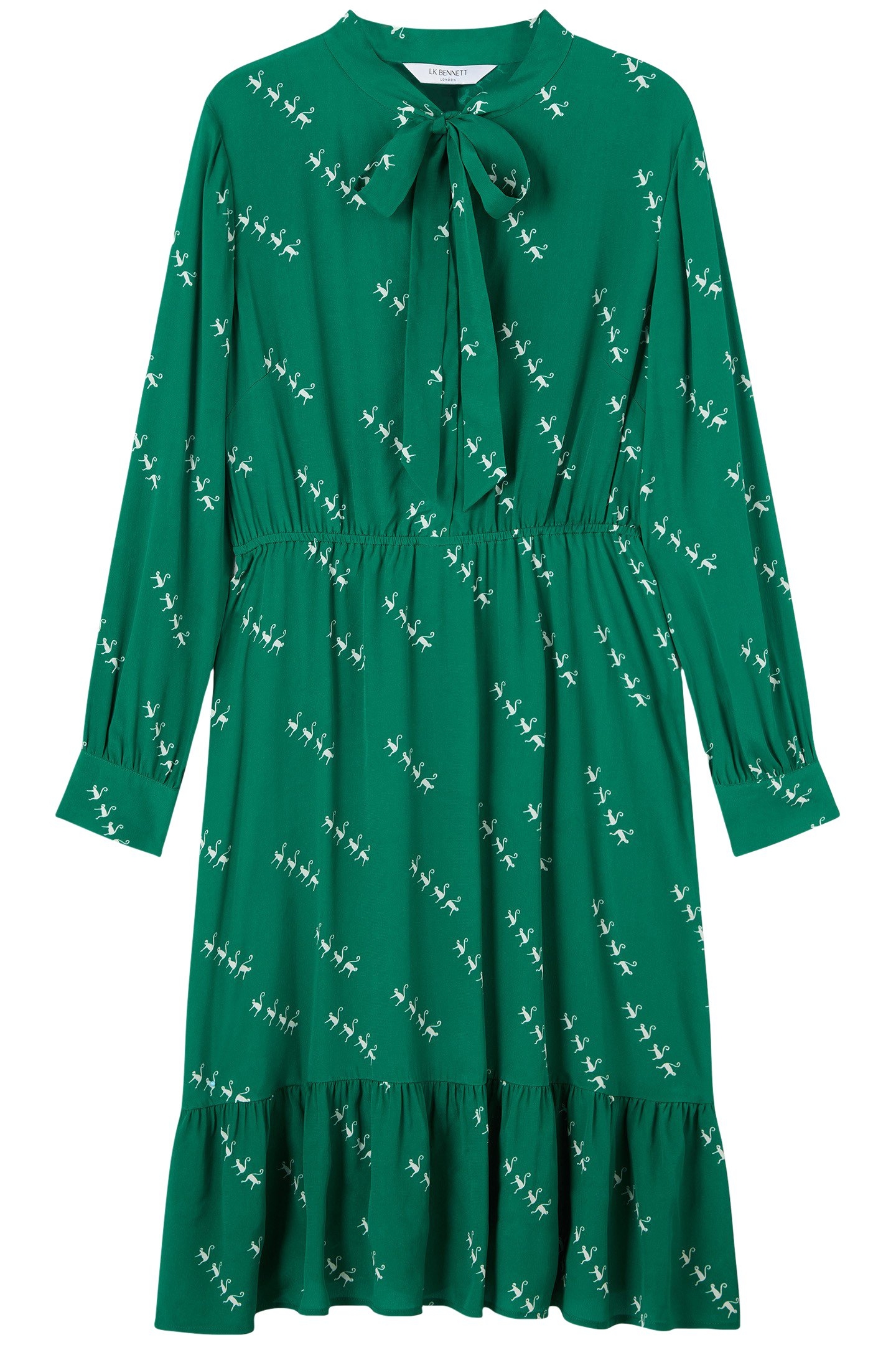 DR BRIDGET PETITE DRESS GREEN/CREAM 4