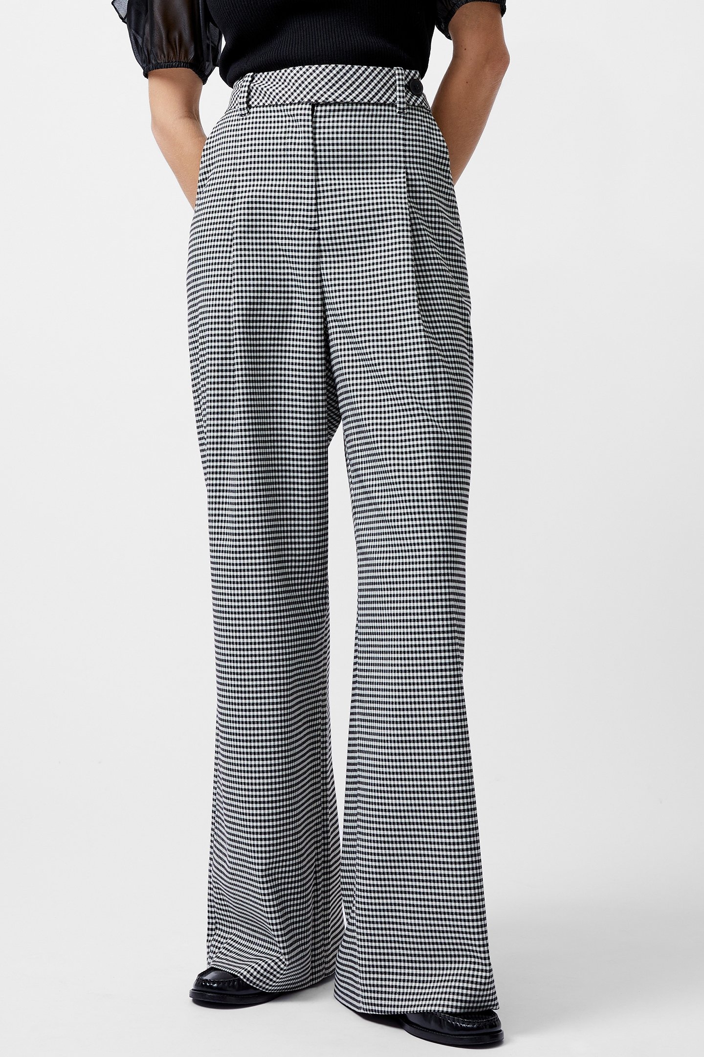 HOLDEN HOUNDSTOOTH TROUSER BLACK/ECRU 1