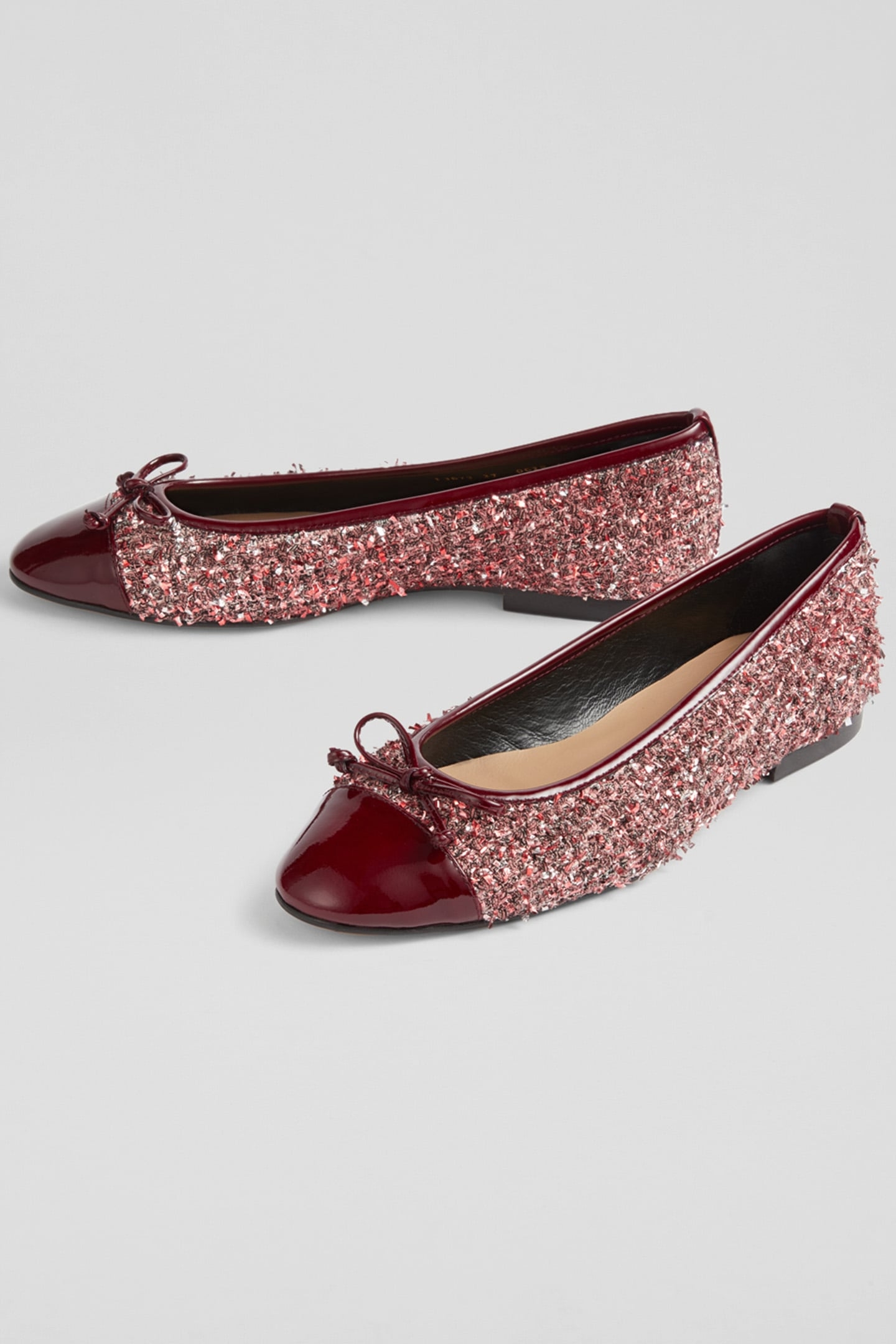 FL KARA BOW BALLERINA WINE 3