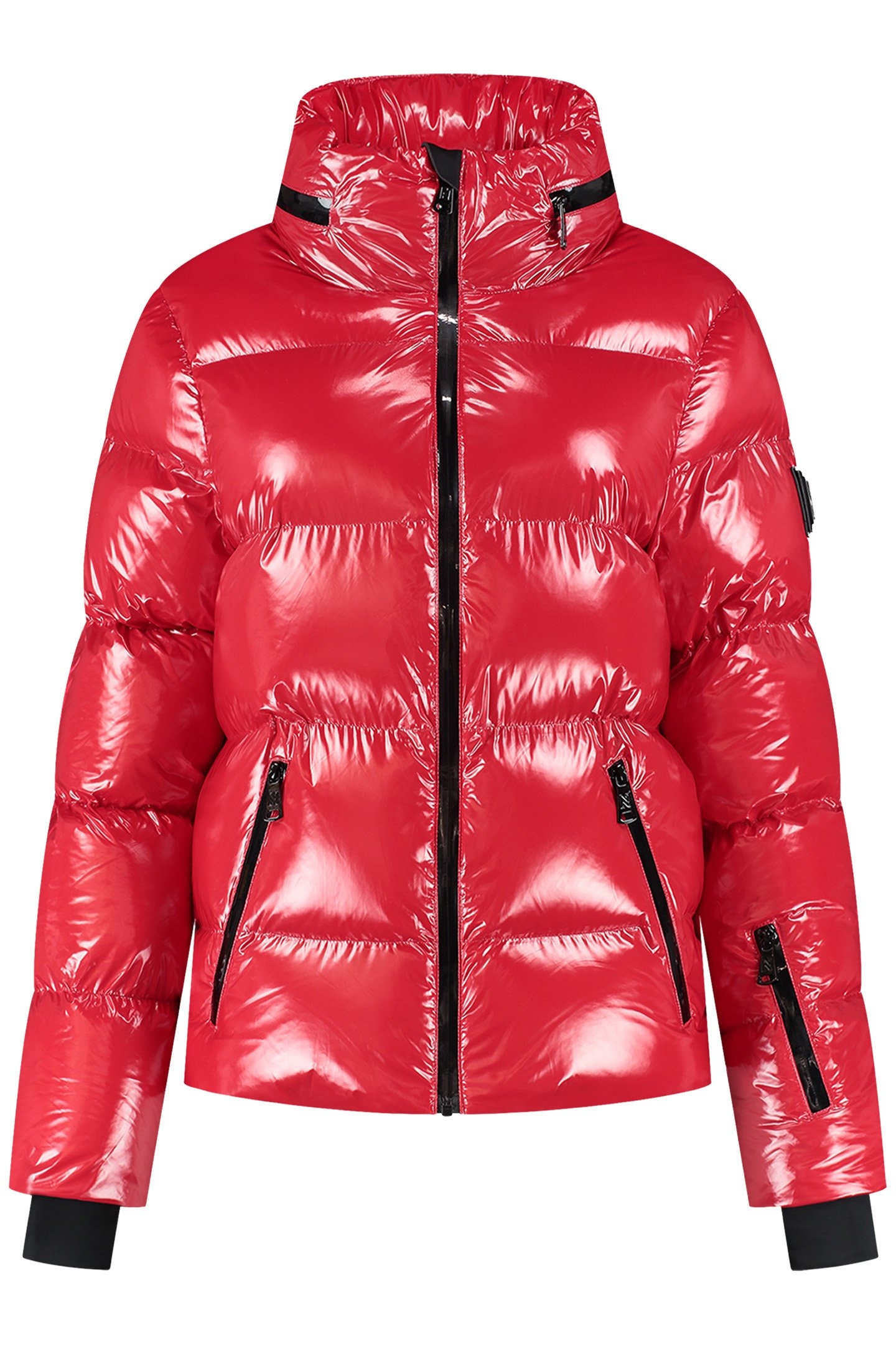 GSTAAD LAQUER SKI JACKET RED 2