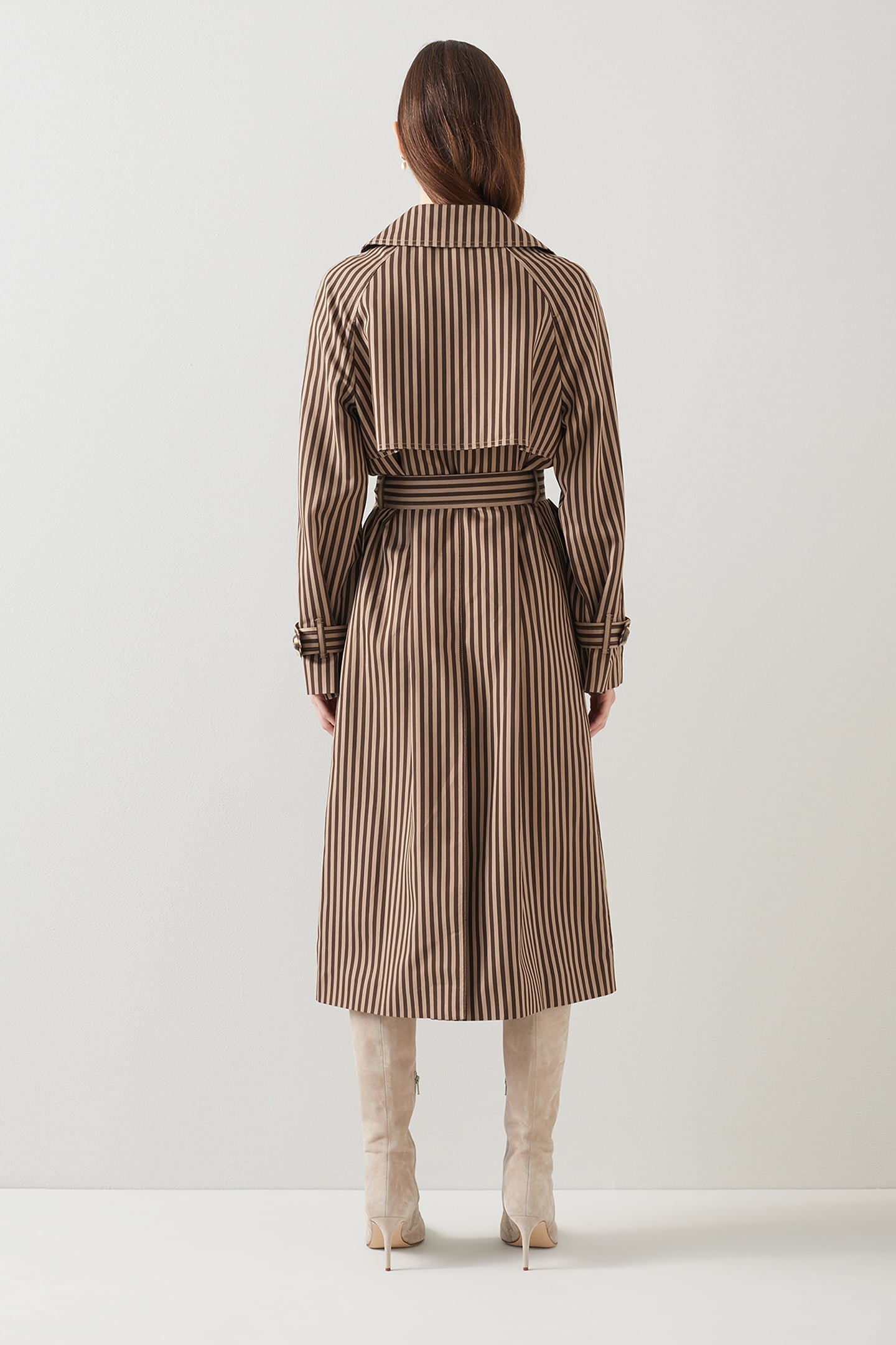 CT CARINE- STRIPED TRENCH BROWN 3