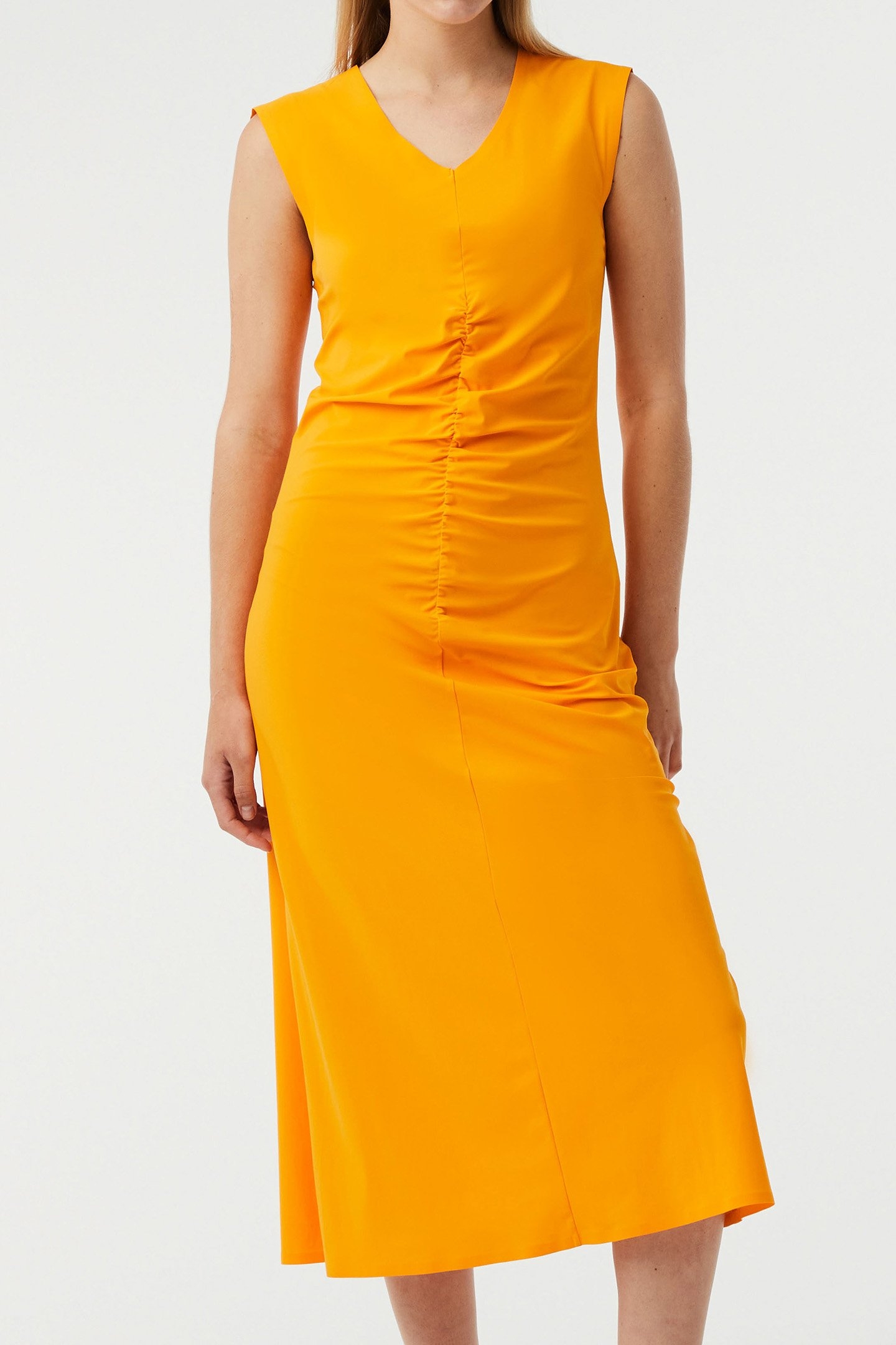 JEULAM V1.Y7.01 JERSEY DRESS WARM YELLOW 1