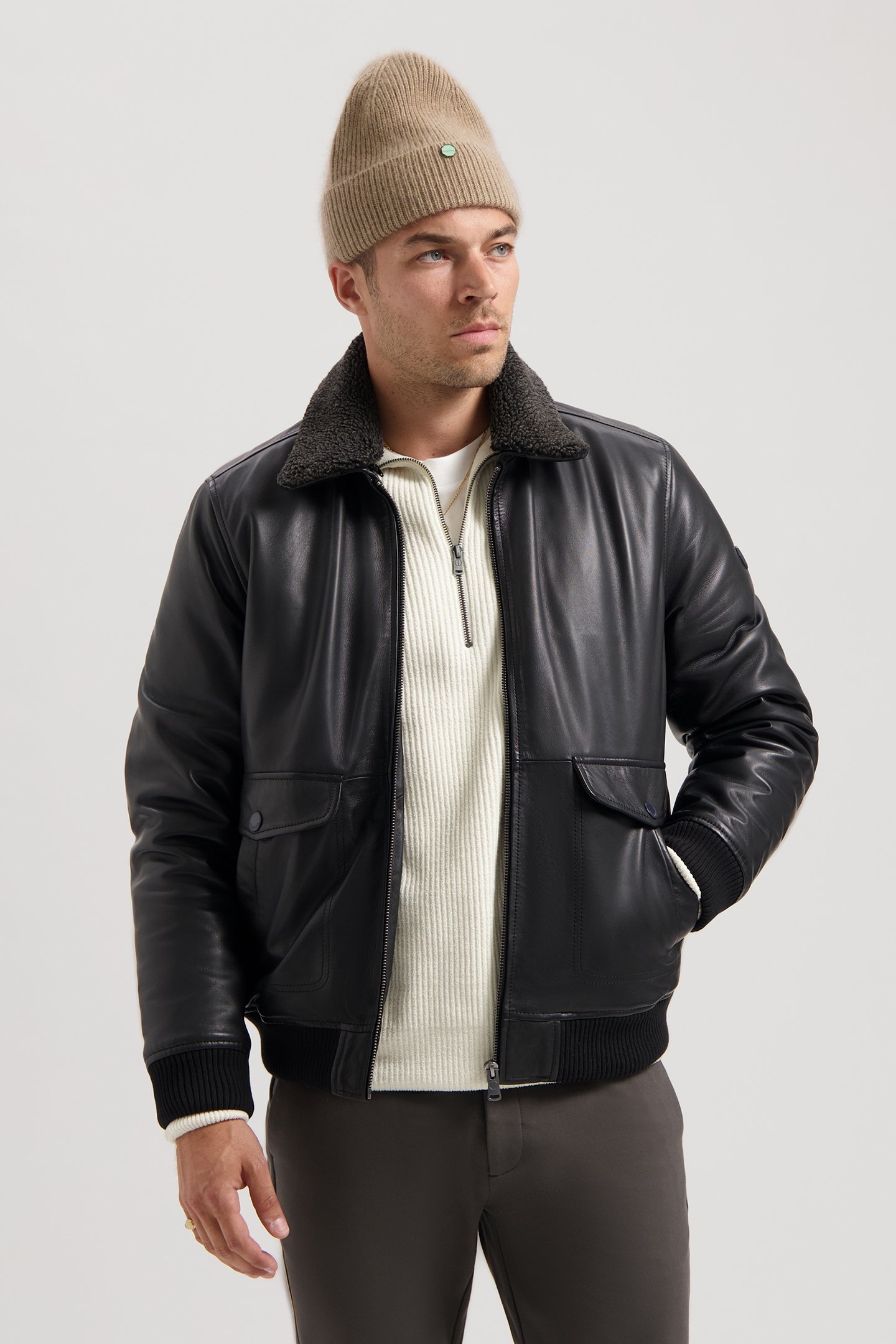 DS_JACK LEATHER JACKET BLACK 5