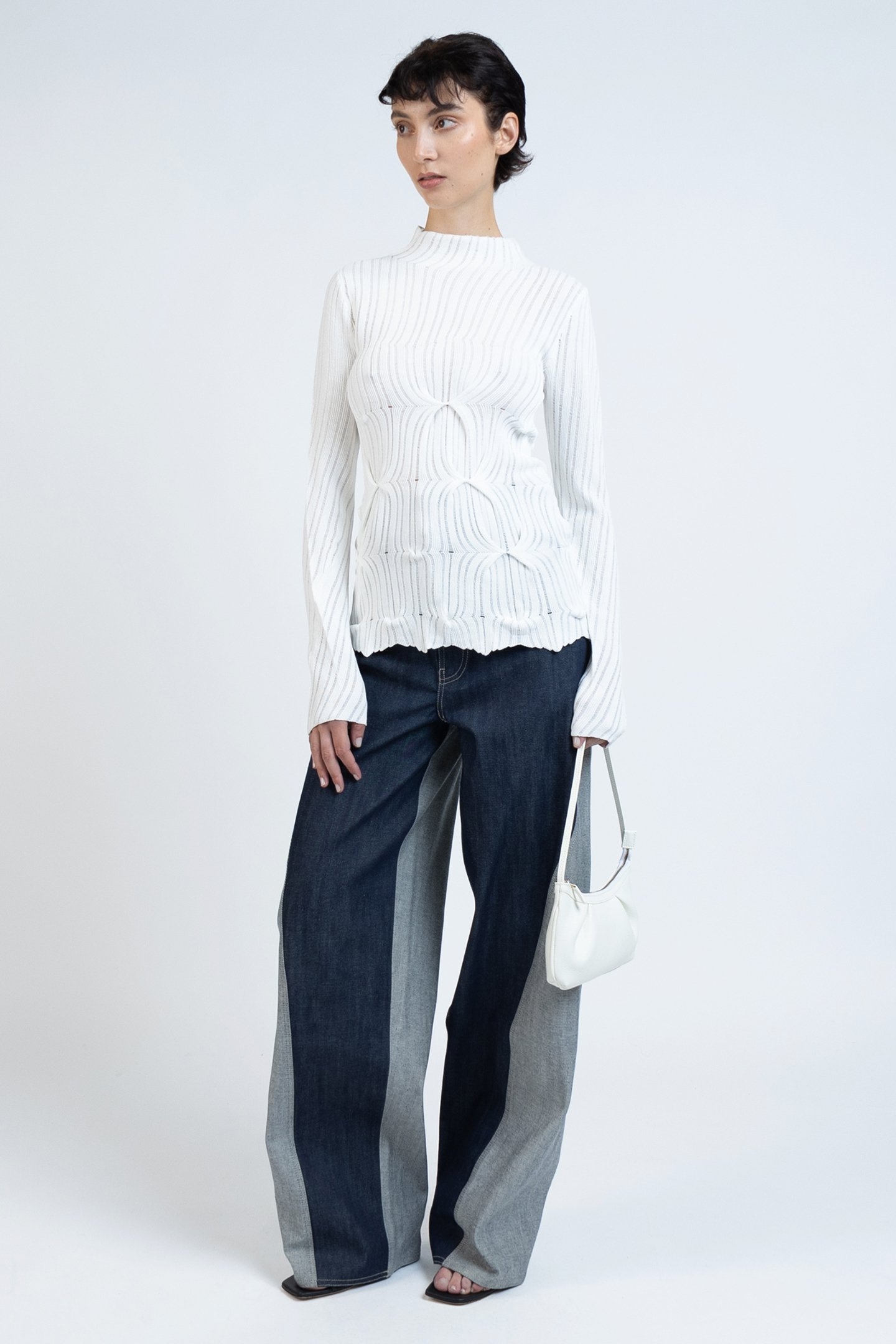 TURTLENECK FITTED LONGSLEEVE TOP CREAM 5