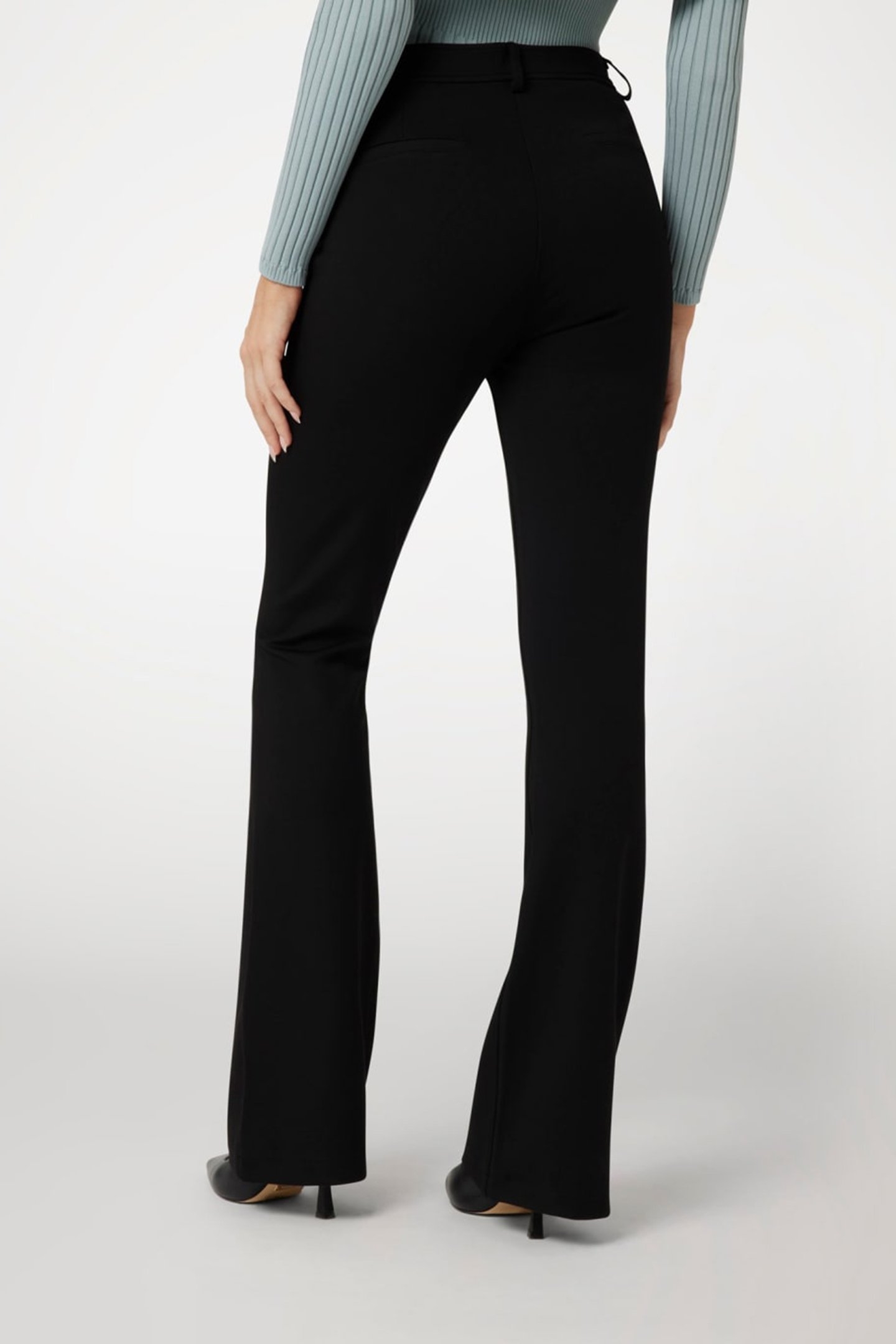LENA SEXY FLARE PANT JET BLACK A996 2