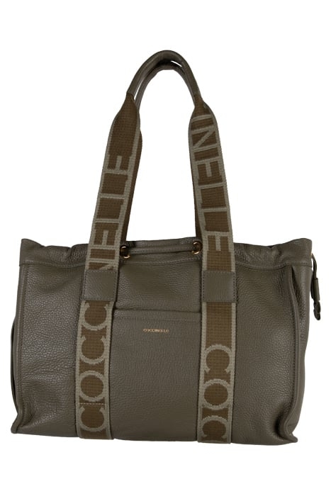 GRAINED LEATHER SIGNATURE TOTE BAG 2