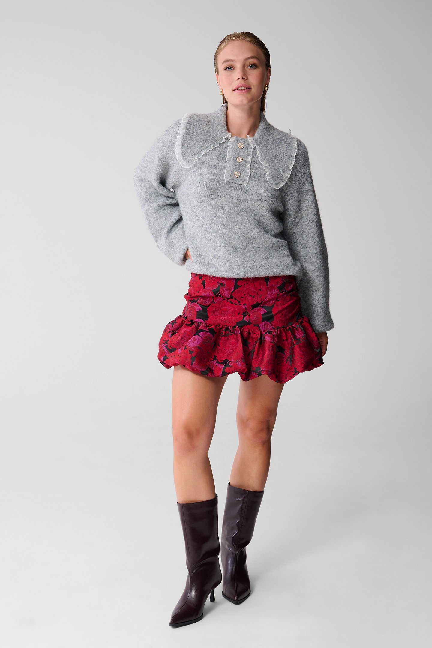 LA-SBROSES JACQUARD SKIRT VARIOUS 1