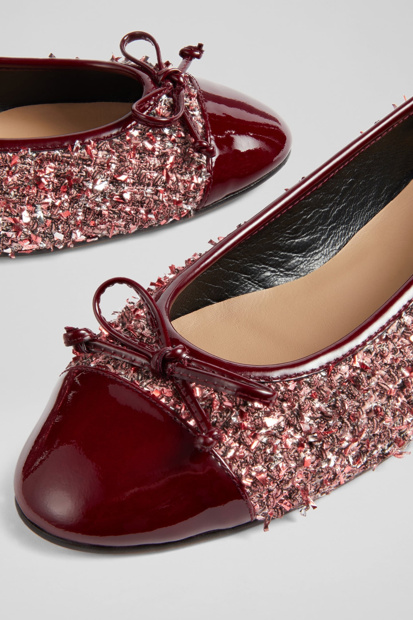 FL KARA BOW BALLERINA WINE 4