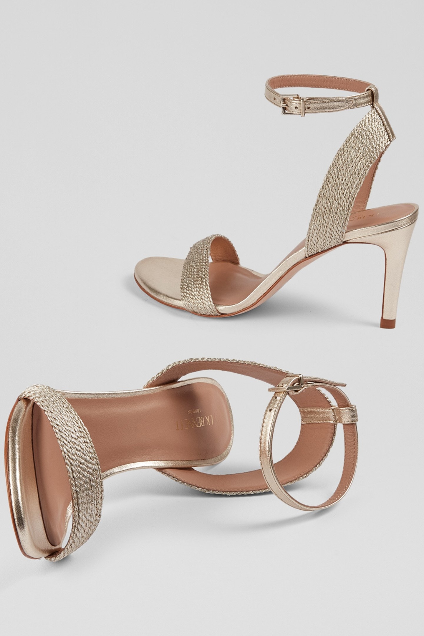 FS IVETTE METALLIC TEXTIL PALE GOLD 3