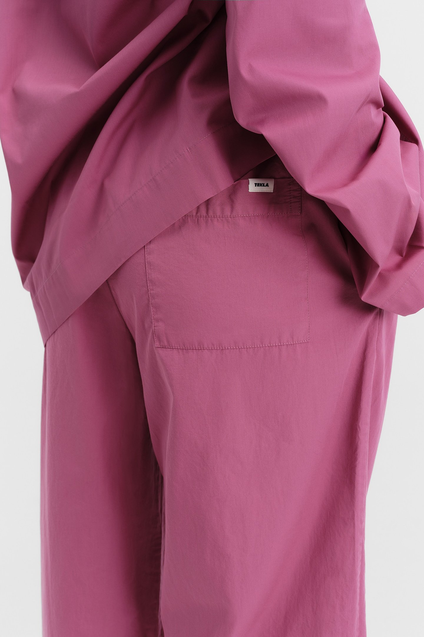 UNISEX POPLIN PYJAMAS PANTS LINGONBERRY 3