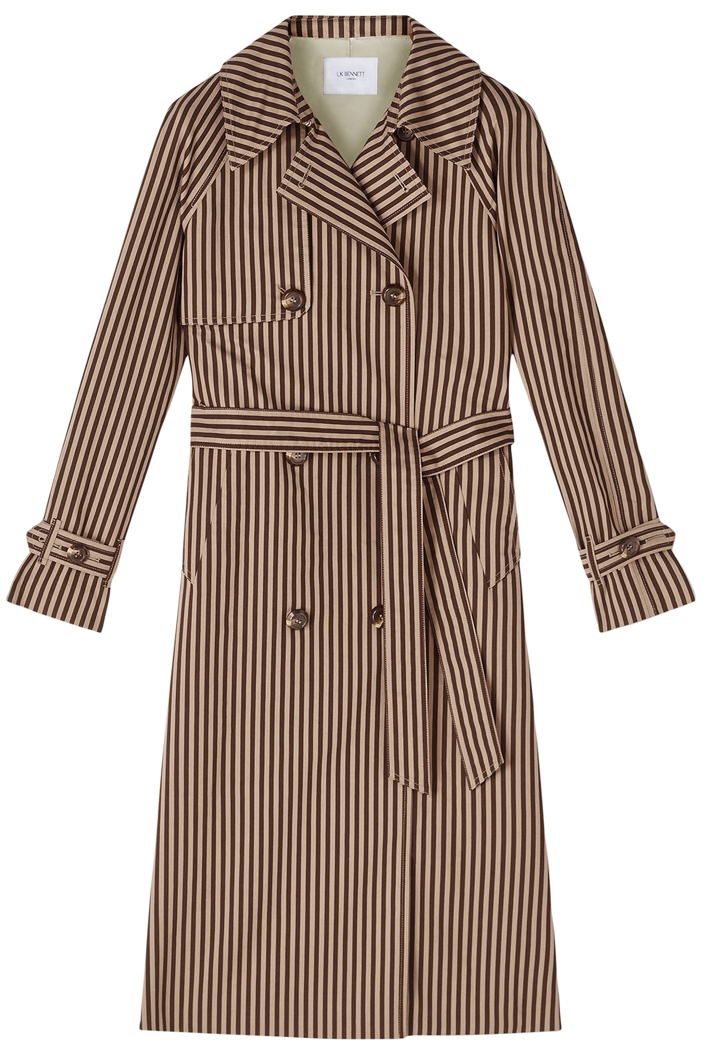 CT CARINE- STRIPED TRENCH BROWN 4