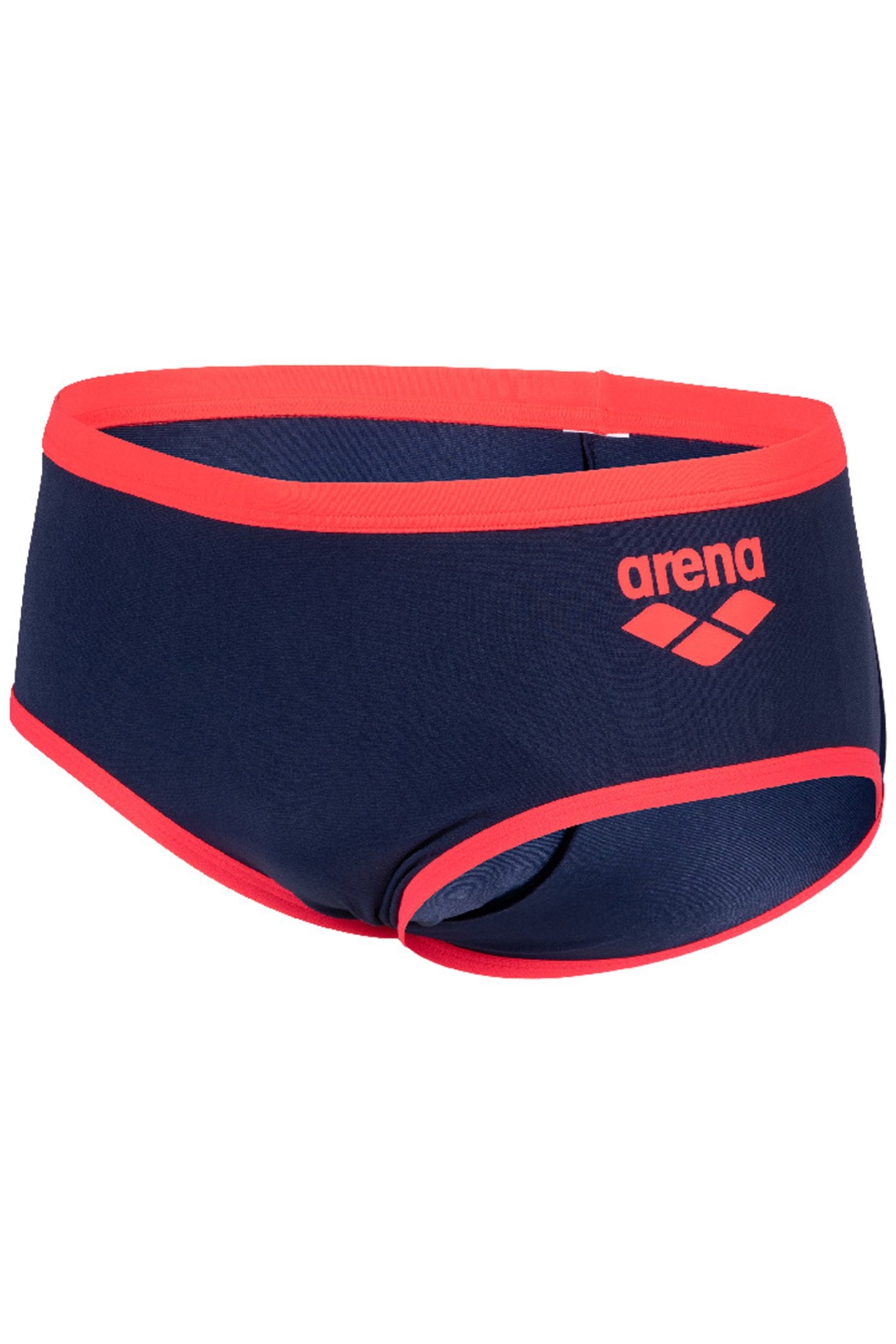 MEN'S ARENA ONE 12CM SWIM BRIEFS BIG LOG NAVY FLUO RED 8