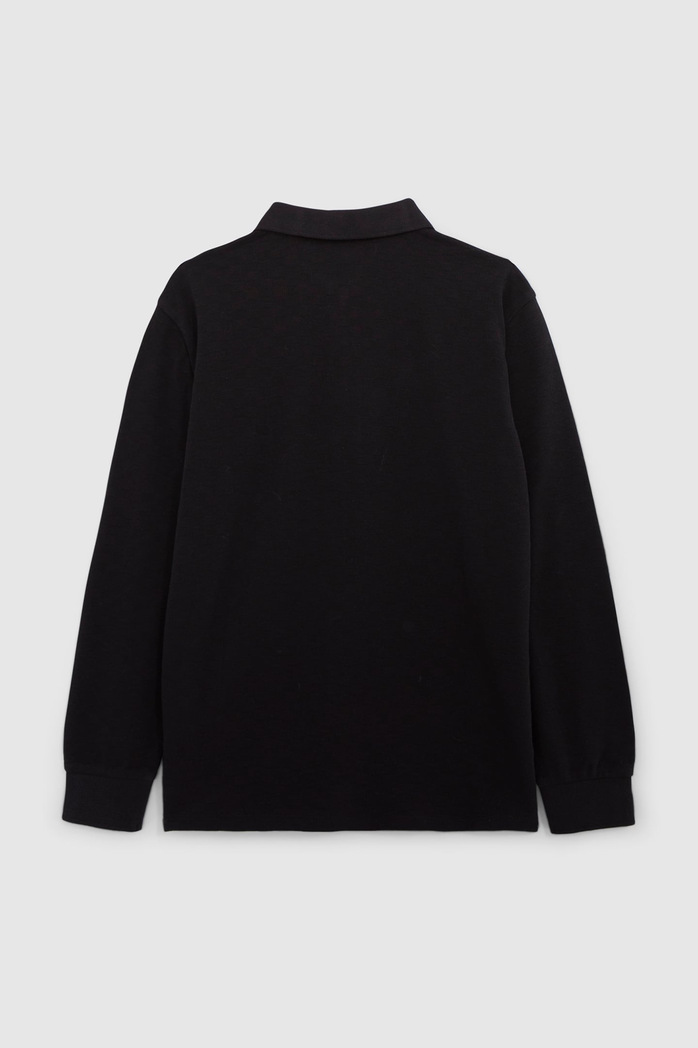 BOY'S BLACK ORGANIC COTTON CHECKERBOARD POLO SHIRT 2