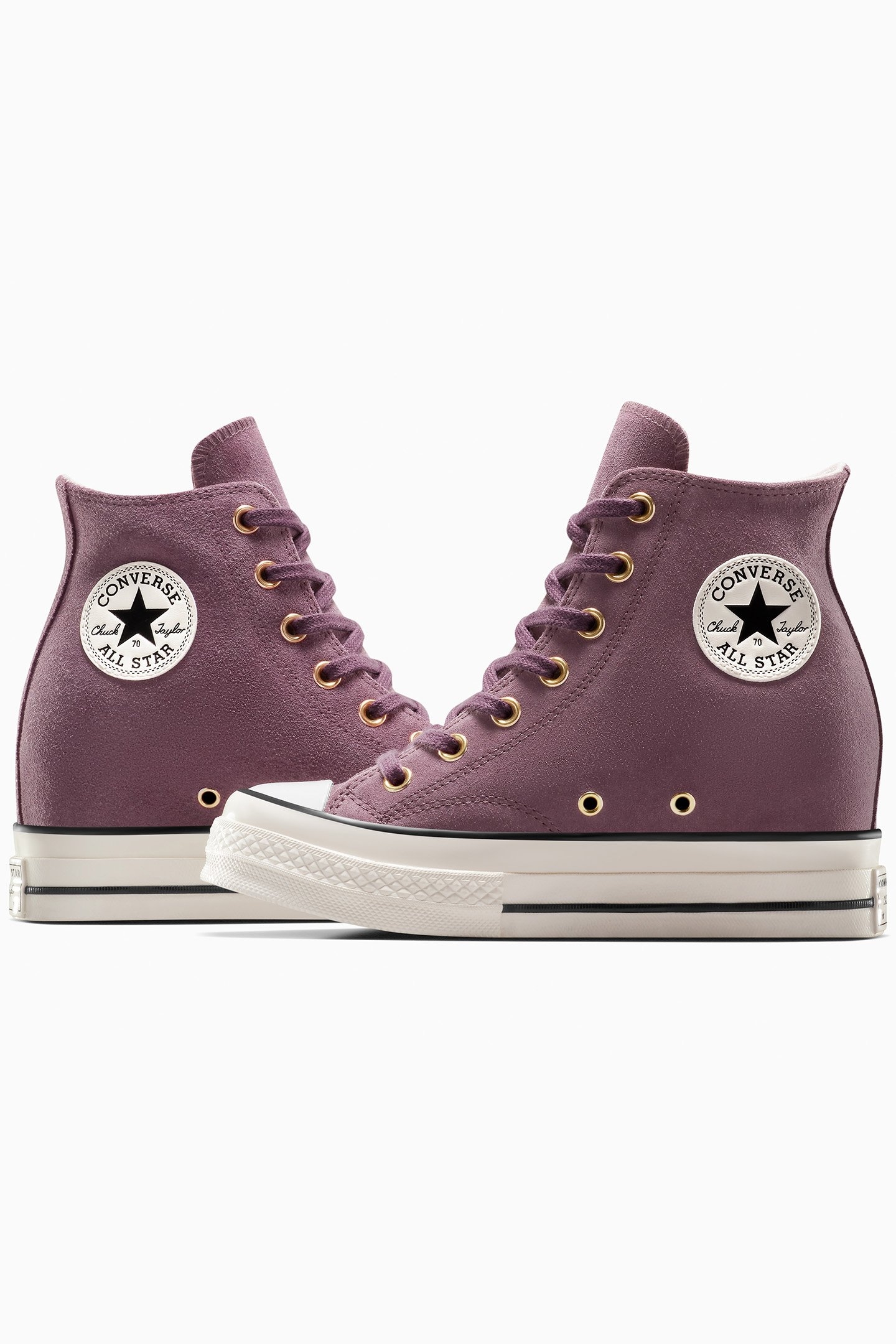 CHUCK 70 WEDGE PLATFORM SUEDE TRAIL MIXED/EGRET/BLACK 7