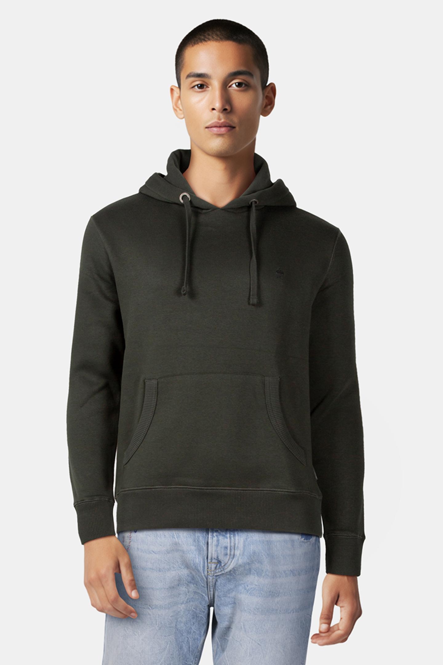 OVERHEAD SWEATSHIRT DK GREEN/BLACK 1