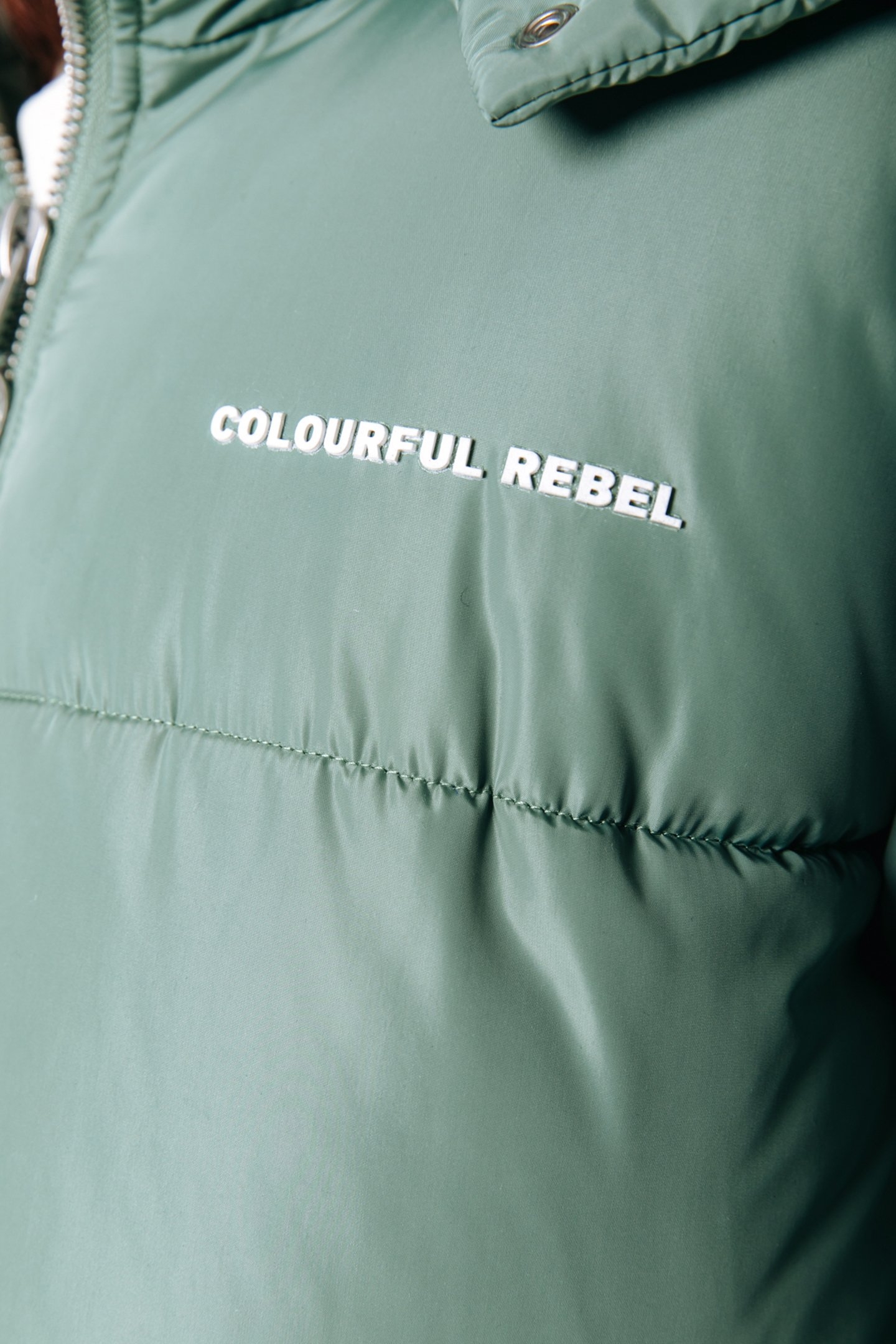 NORTH LONG PUFFER JACKET VINTAGE GREEN 6