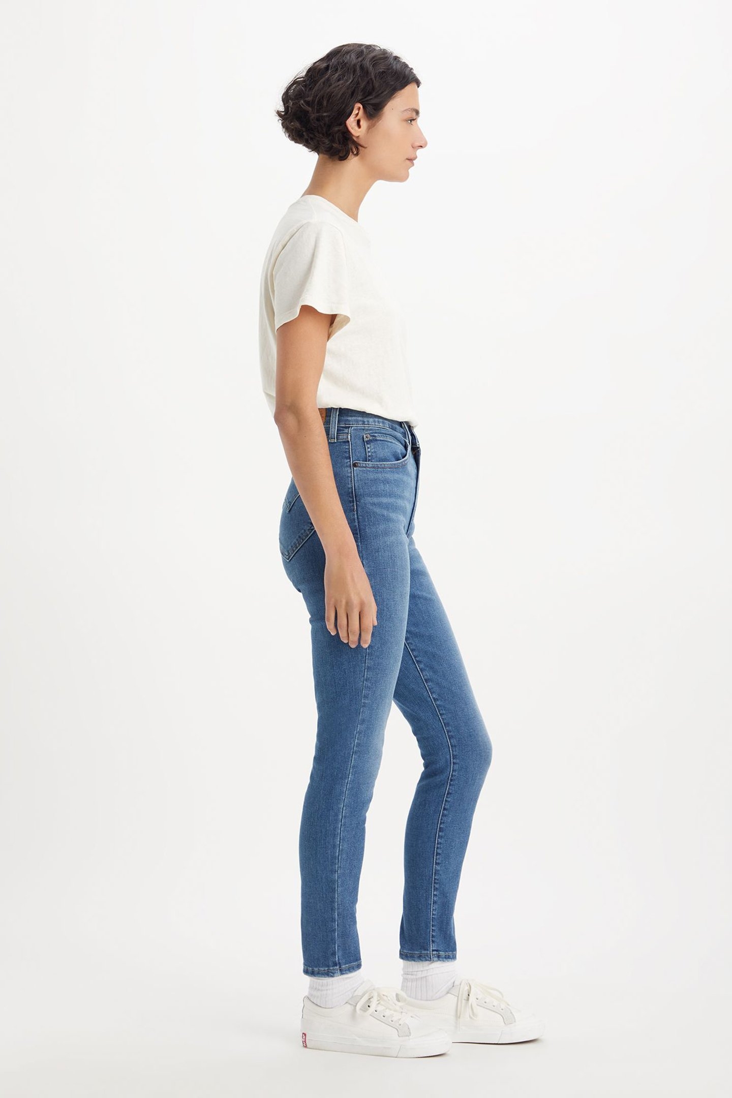 RETRO HIGH SKINNY JEANS MED INDIGO 5