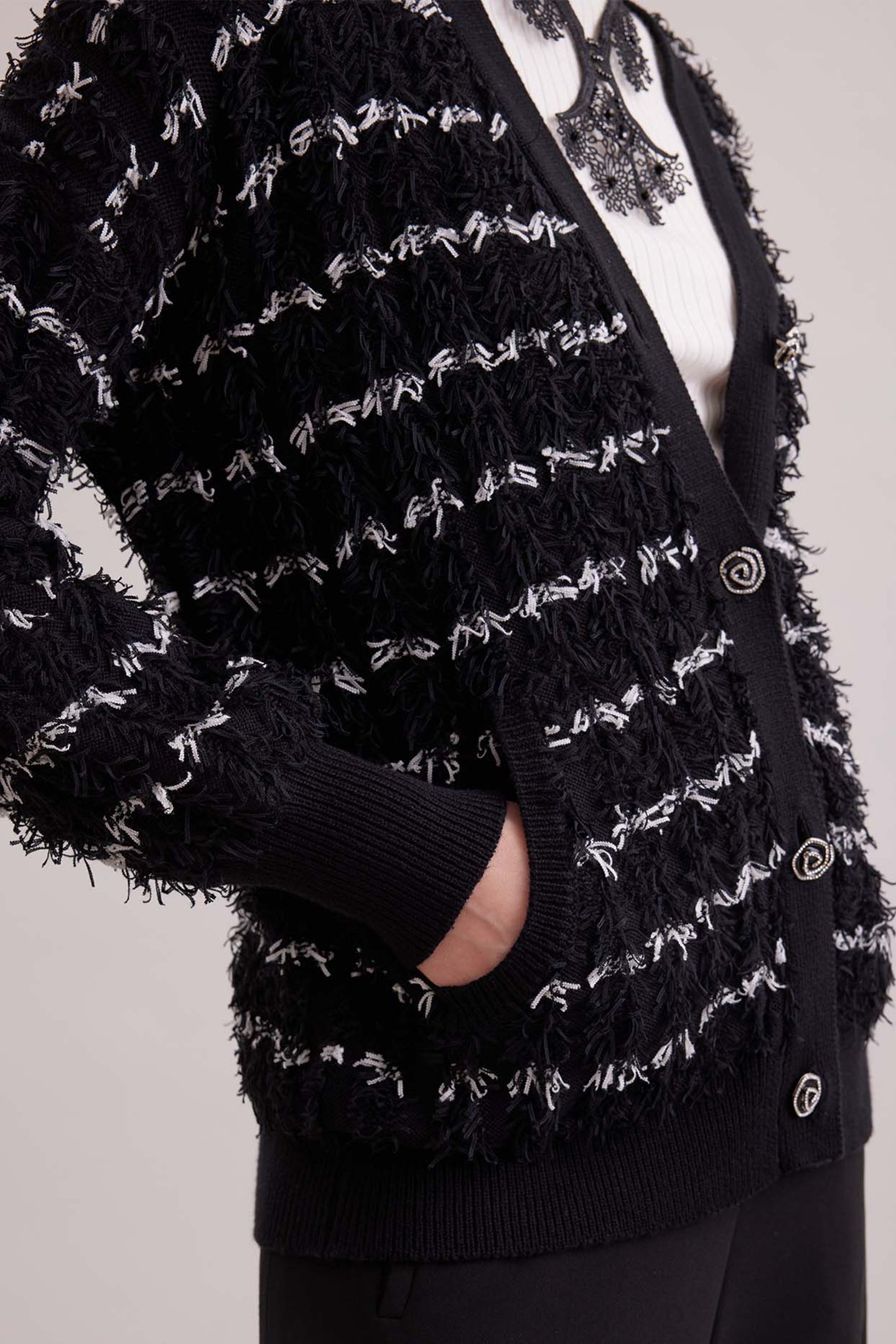 PARNASSE CARDIGAN BLACK 6