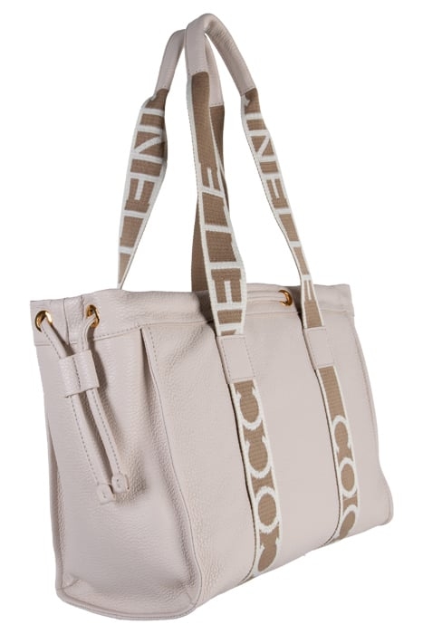 GRAINED LEATHER SIGNATURE TOTE BAG 4