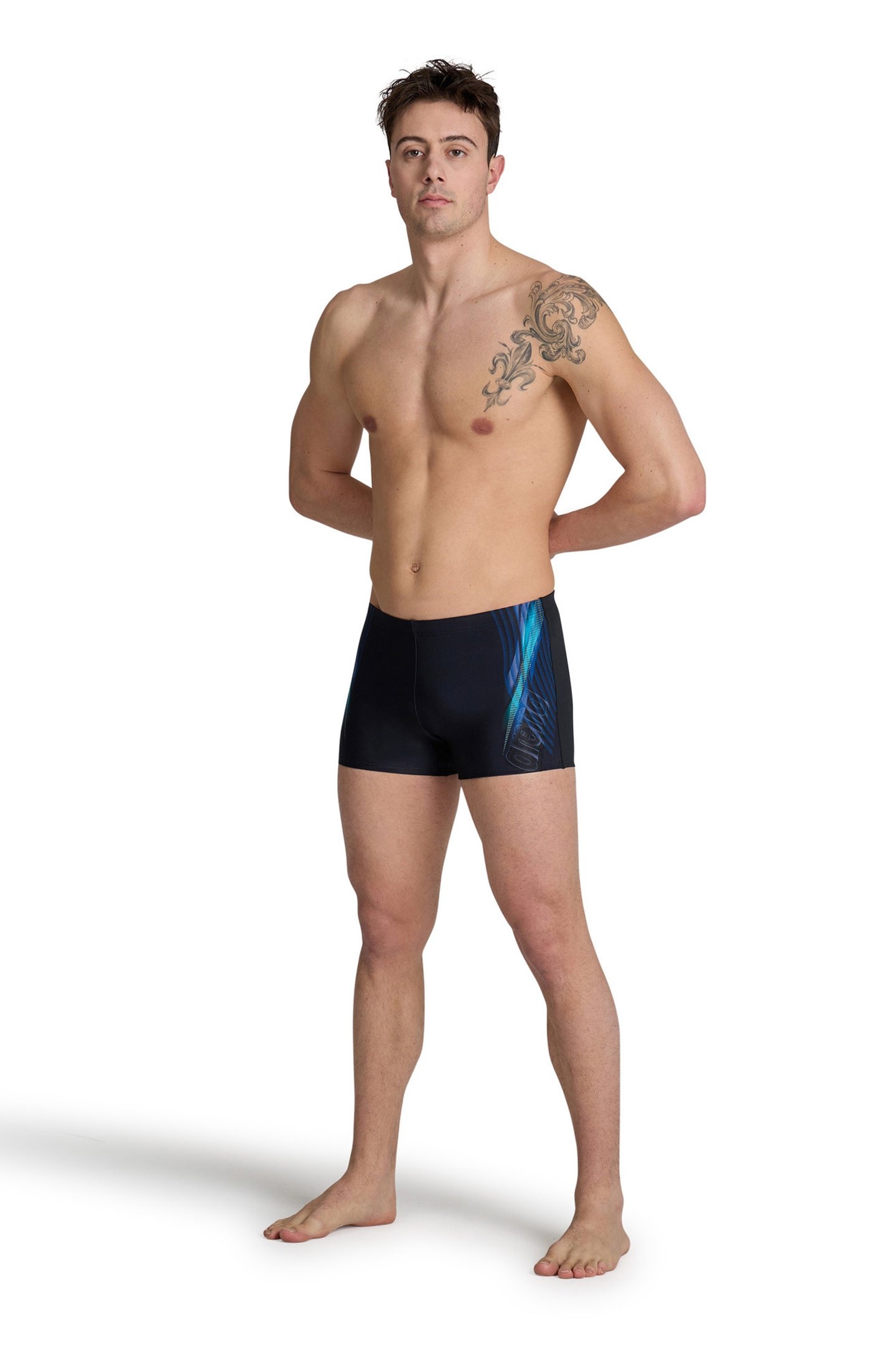 MEN'S ARENA UNDERWATER SWIM SHORT BLACK MULTI BLACK 3
