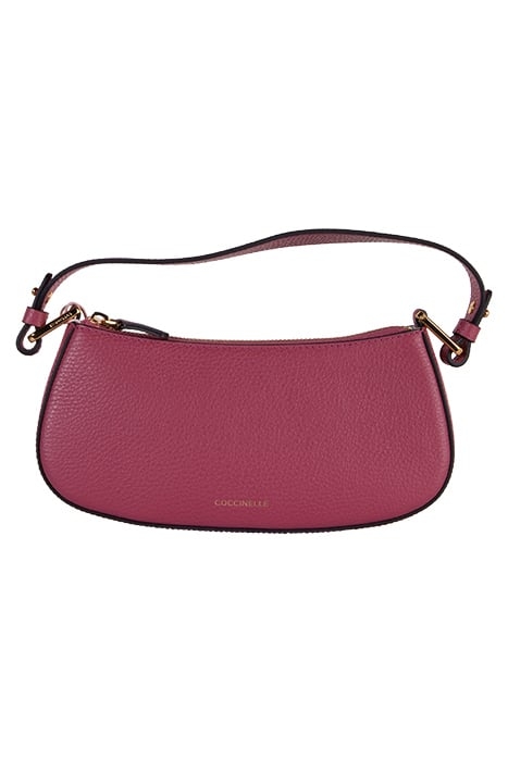 MINI SHOULDER BAG IN GRAINED LEATHER IN ROSEWOOD 2