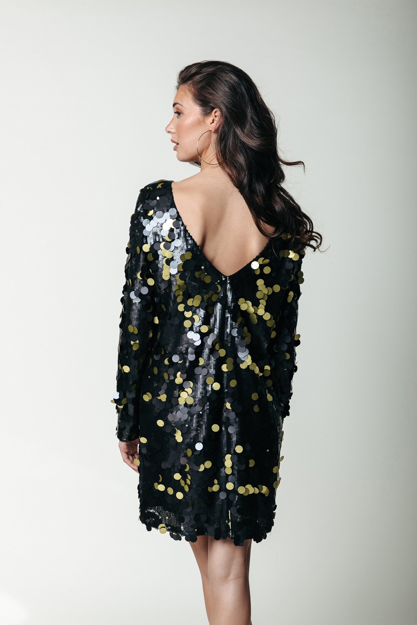 TINA SEQUINS STRAIGHT DRESS LIME 4