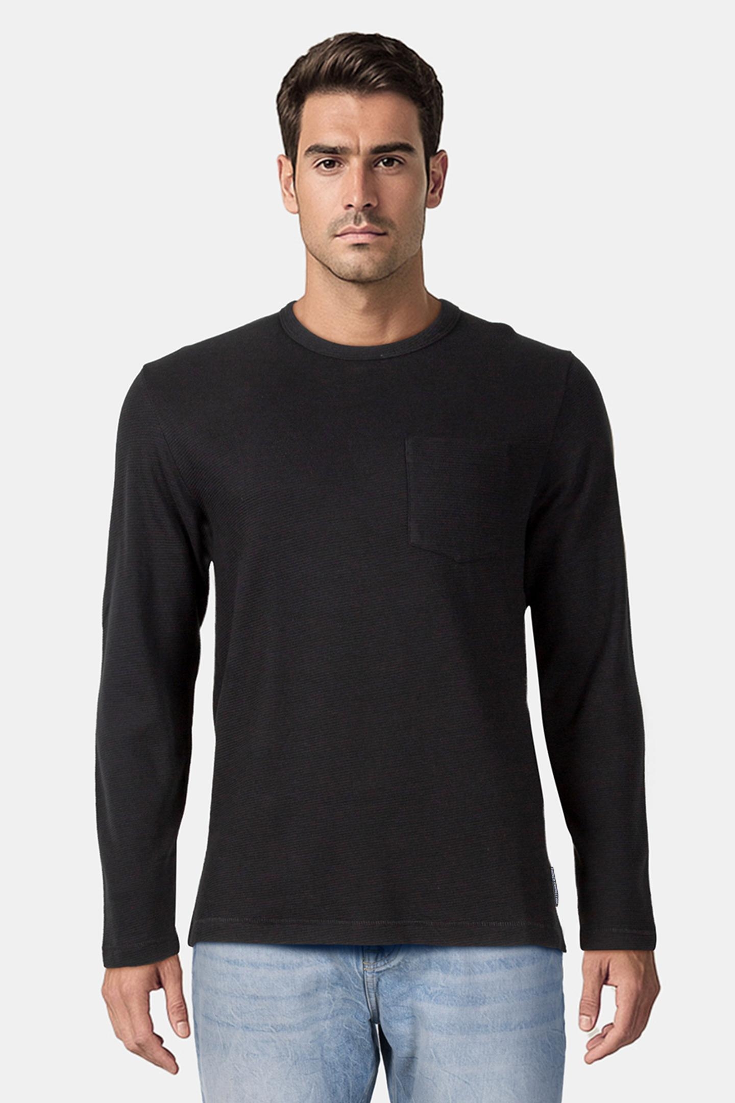 OTTOMAN POCKET LONG SLEEVE BLACK 1