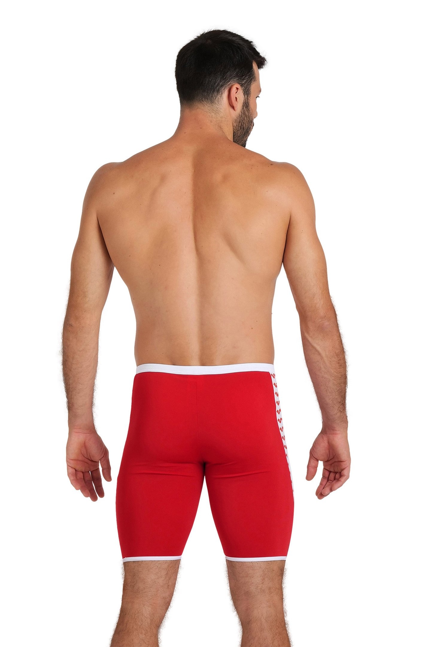 MEN'S ARENA ICONS SWIM JAMMER SOLID F RED WHITE 2