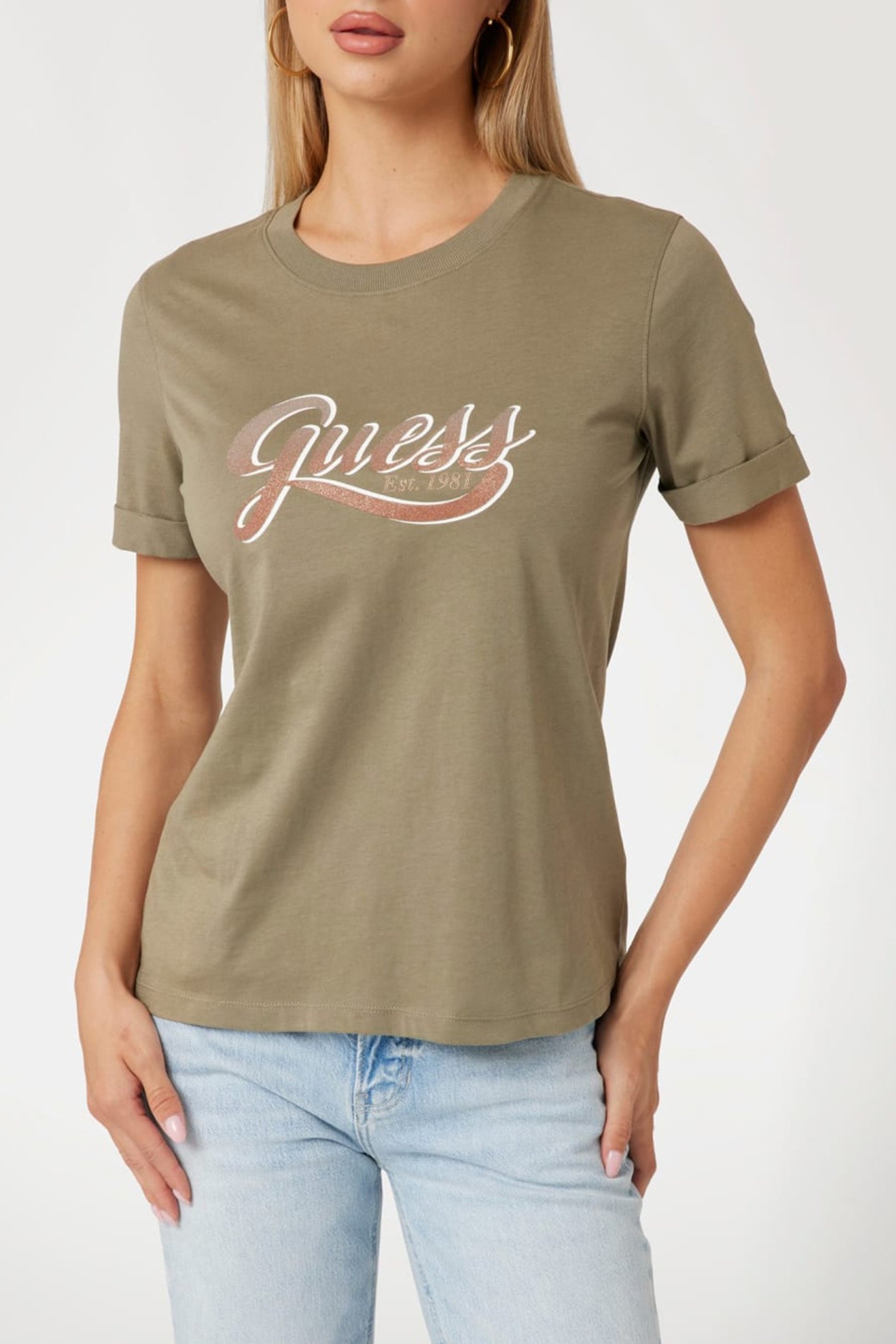 SS CN GLITTERY LOGO MOSSY GREEN 1