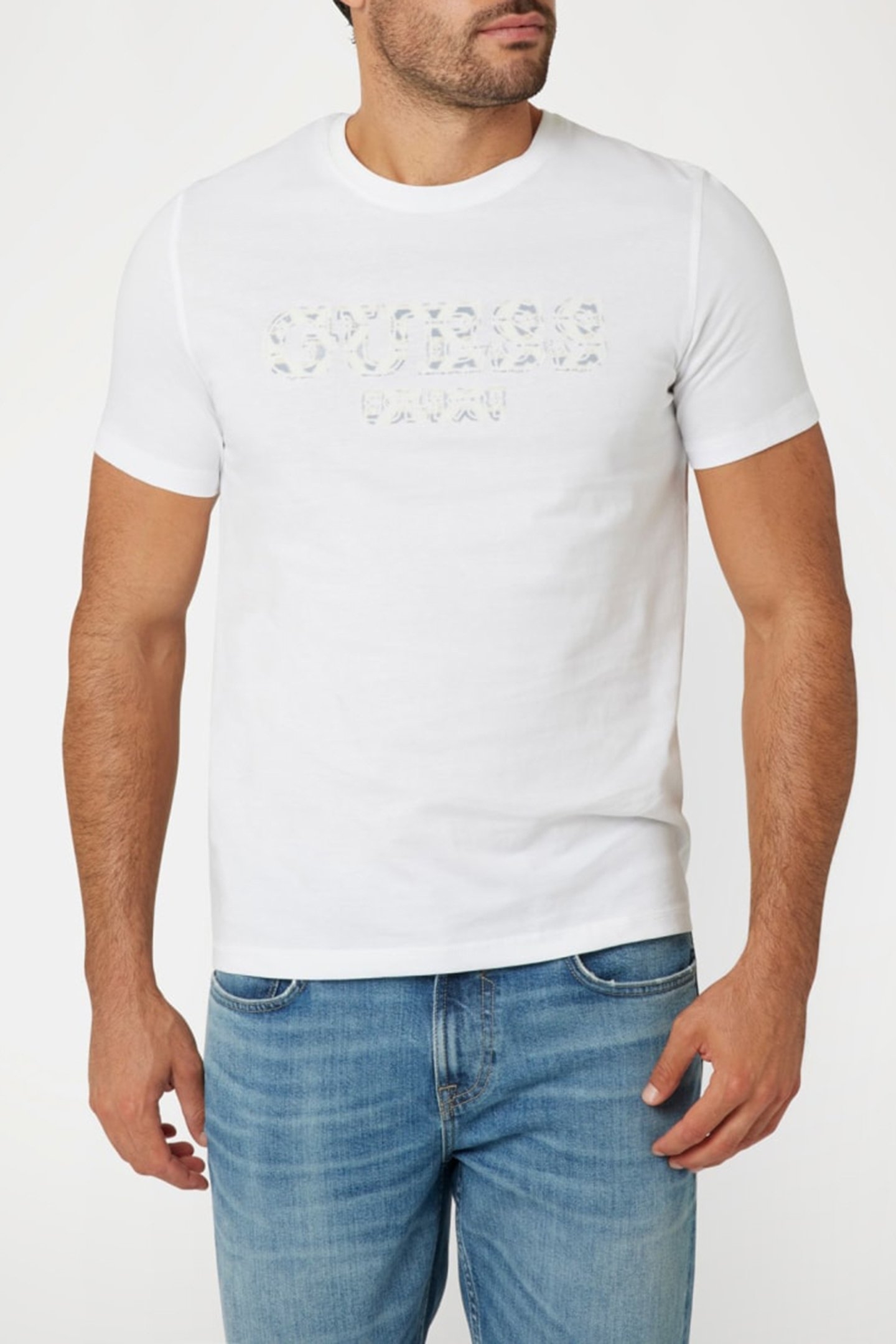 SS CN GUESS BOX LOGO PURE WHITE 1