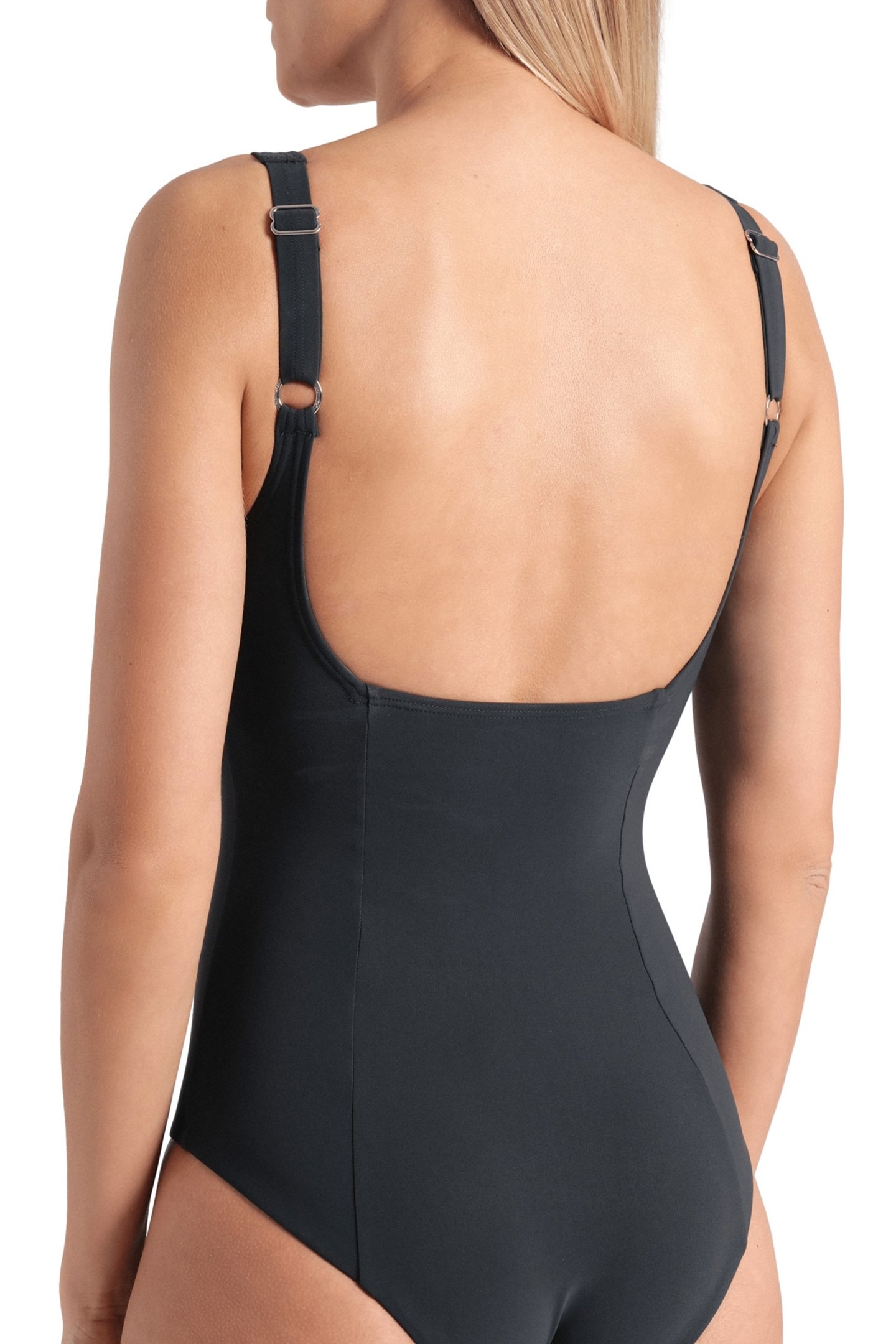 WOMEN'S ARENA SWIMSUIT GIULIANA SQUARED NIGHT GREY NIGHT GRE 6