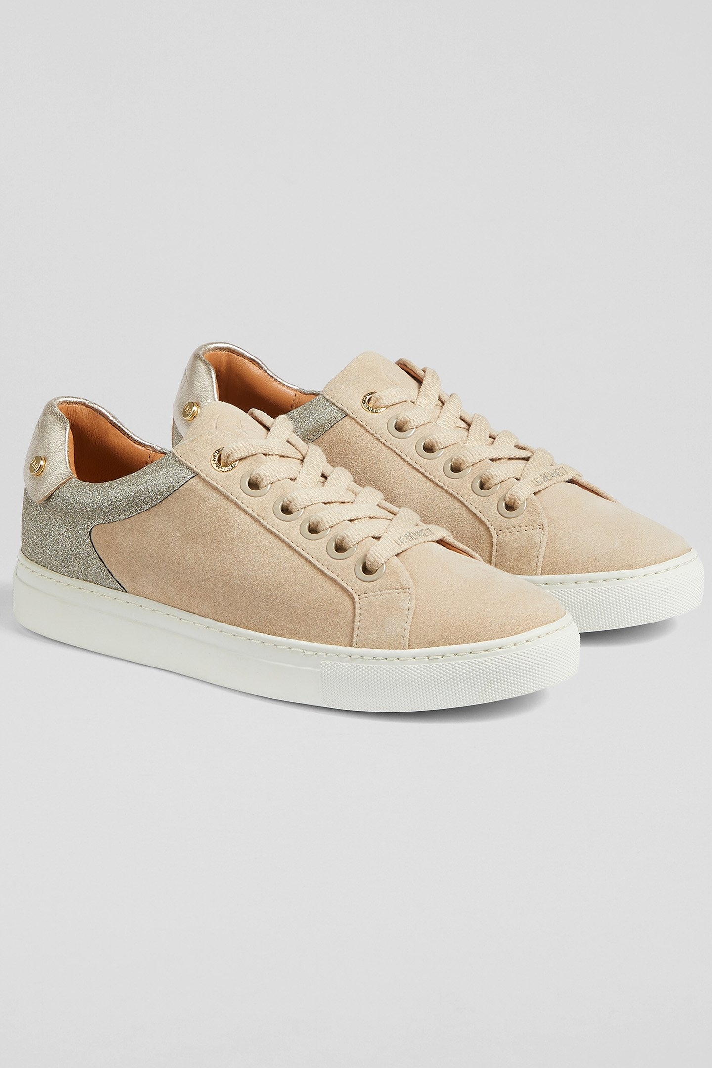 FL SIGNATURE STUD TRAINER CREAM/GOLD 2