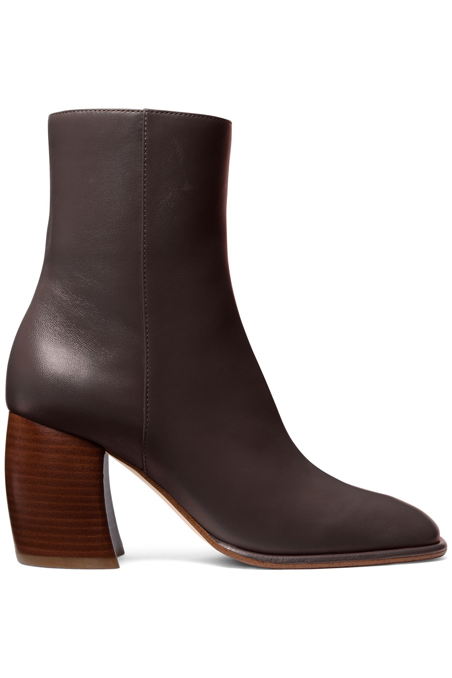 MAUDE LEATHER BOOT IN CHOCOLATE 1