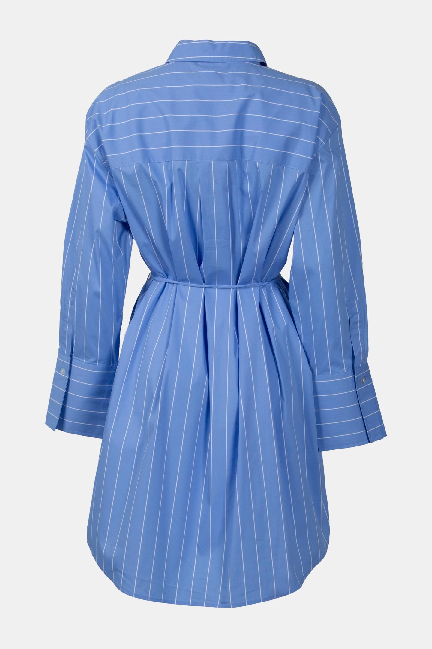 BRIENNA STRIPED BLOUSE DRESS LS BLUE 4