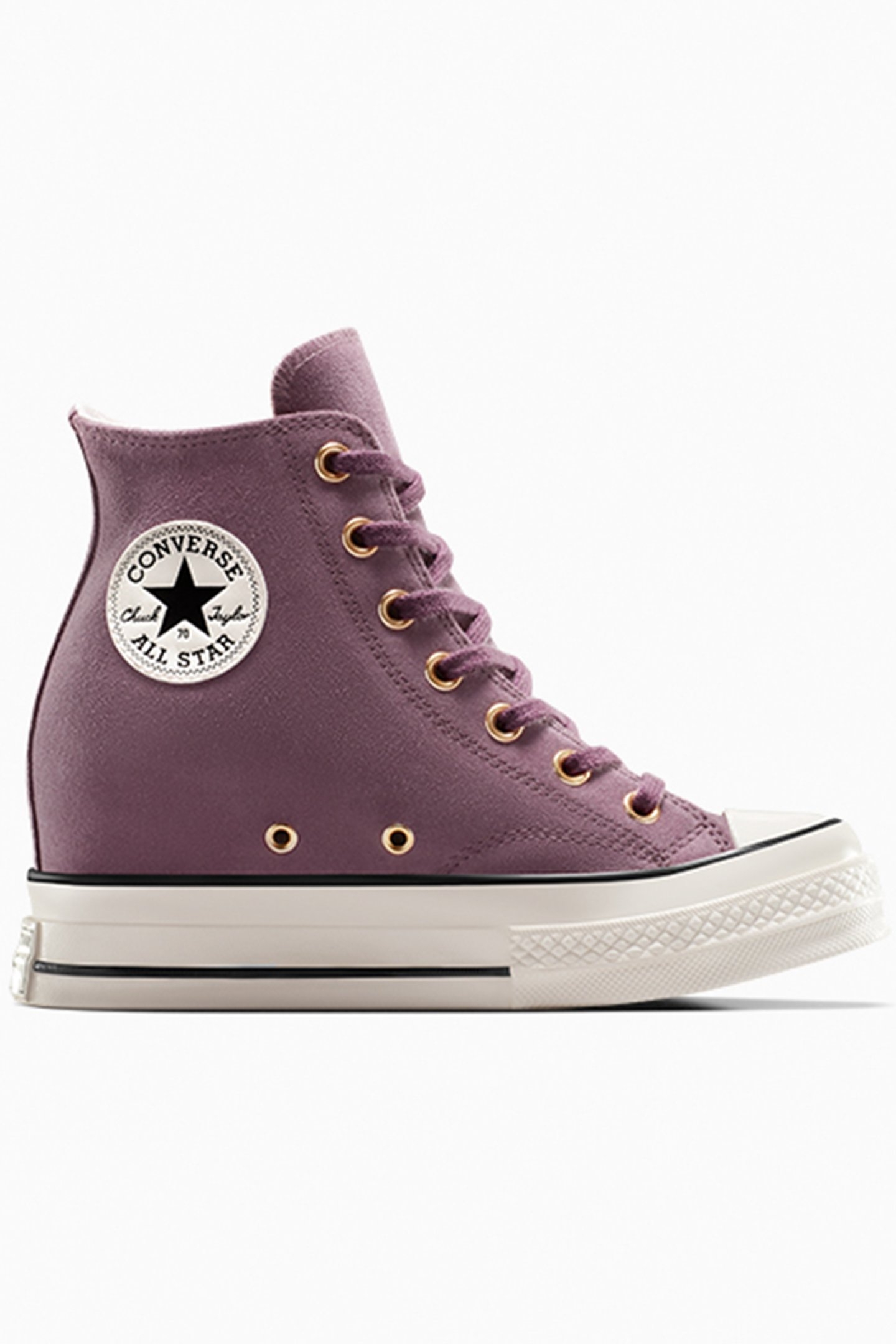 CHUCK 70 WEDGE PLATFORM SUEDE TRAIL MIXED/EGRET/BLACK 1