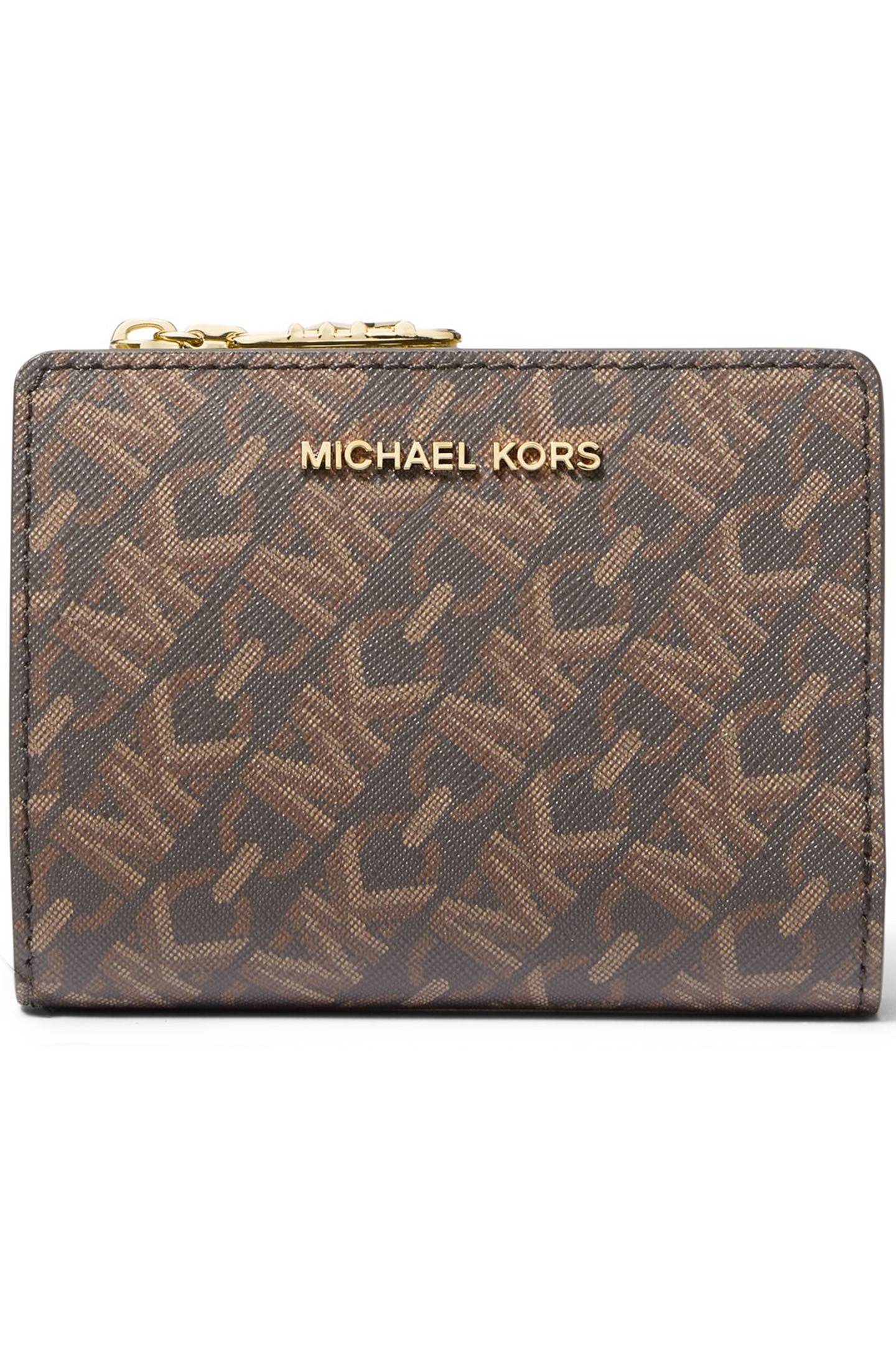 BROWN PRINTED WALLET 1