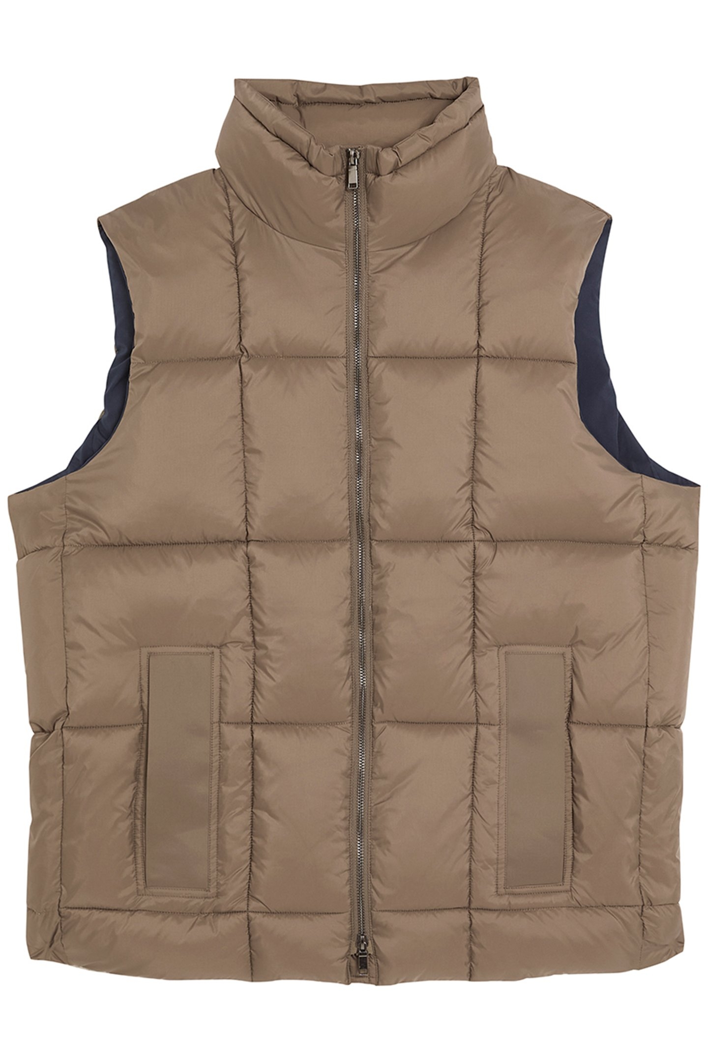SQUARE WADDED PUFFER GILET FALCON 4