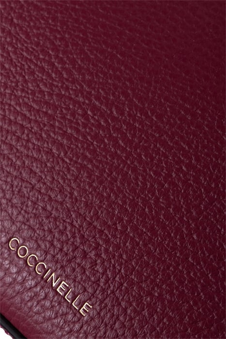 MINI SHOULDER BAG IN GRAINED LEATHER IN ROSEWOOD 5