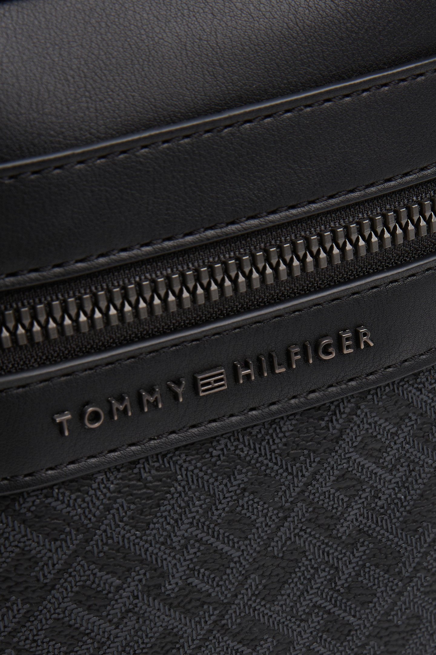 TH MONOGRAM MINI REPORTER BAG BLACK 5