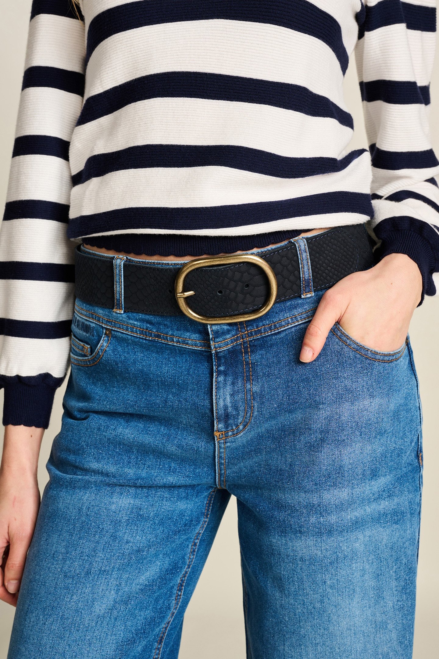 BELT - OLIVIA SUEDE NAVY 2
