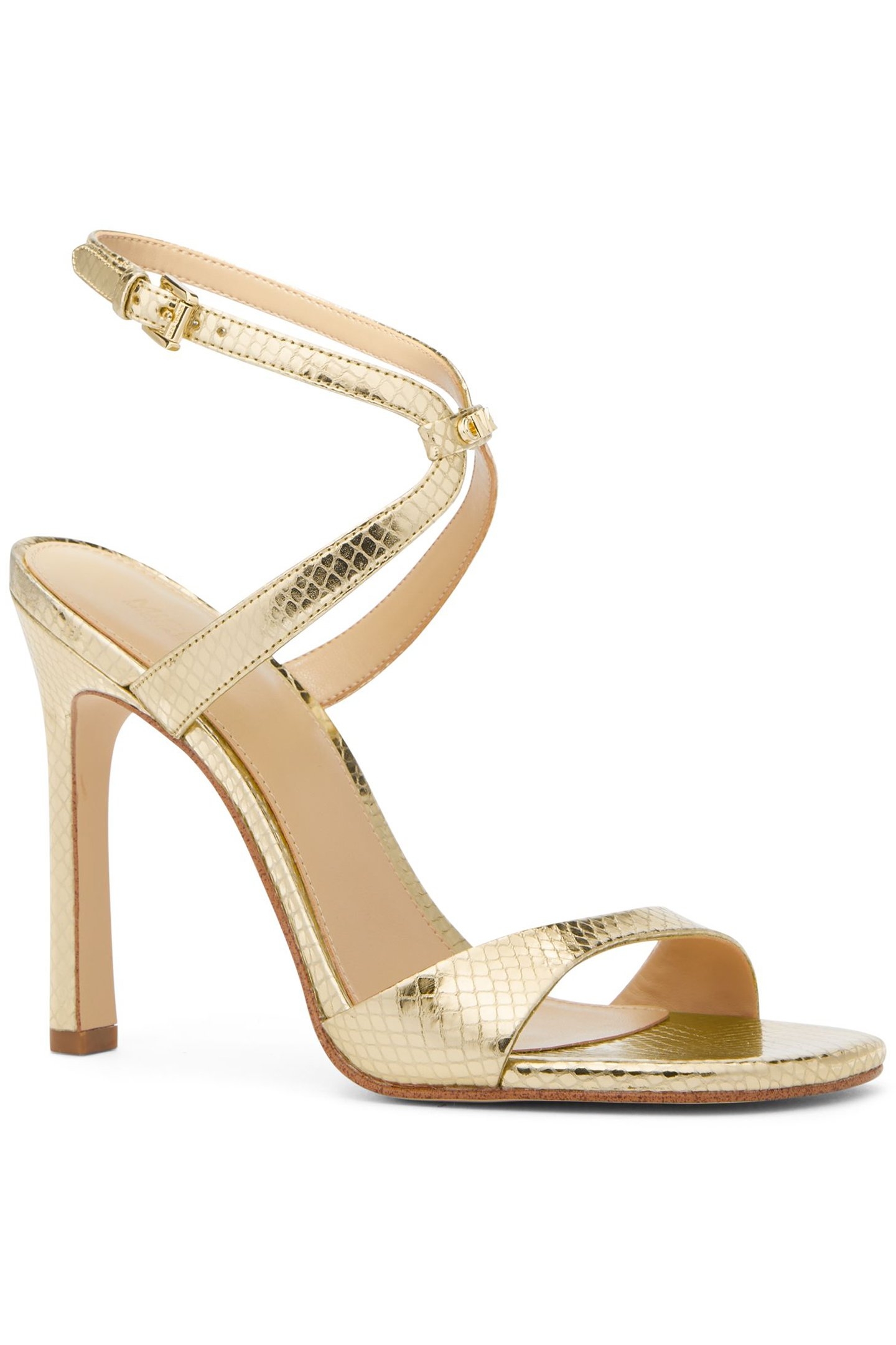 AMARA HIGH HEELED SANDAL PALE GOLD 2