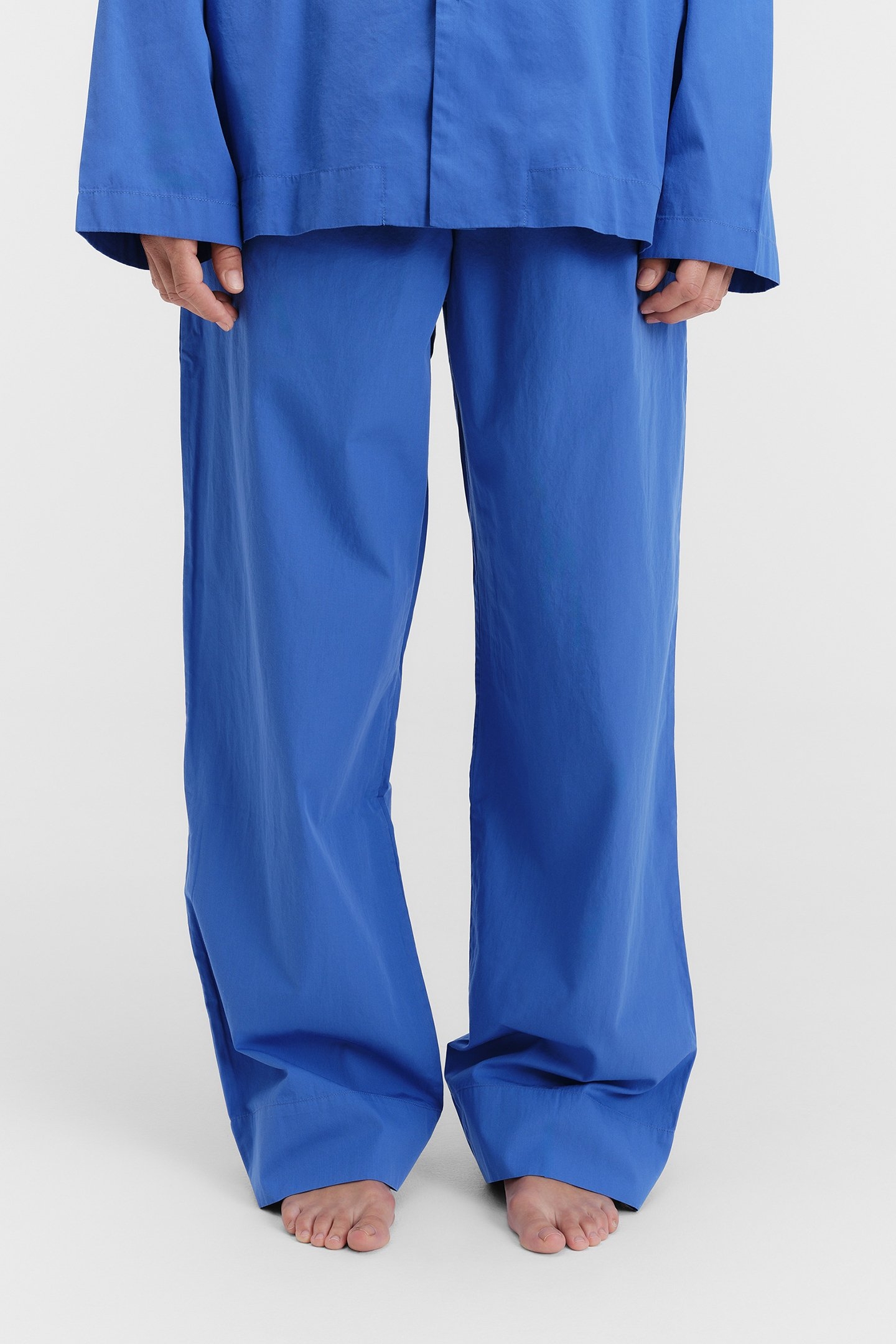 UNISEX POPLIN PYJAMAS PANTS ROYAL BLUE 1