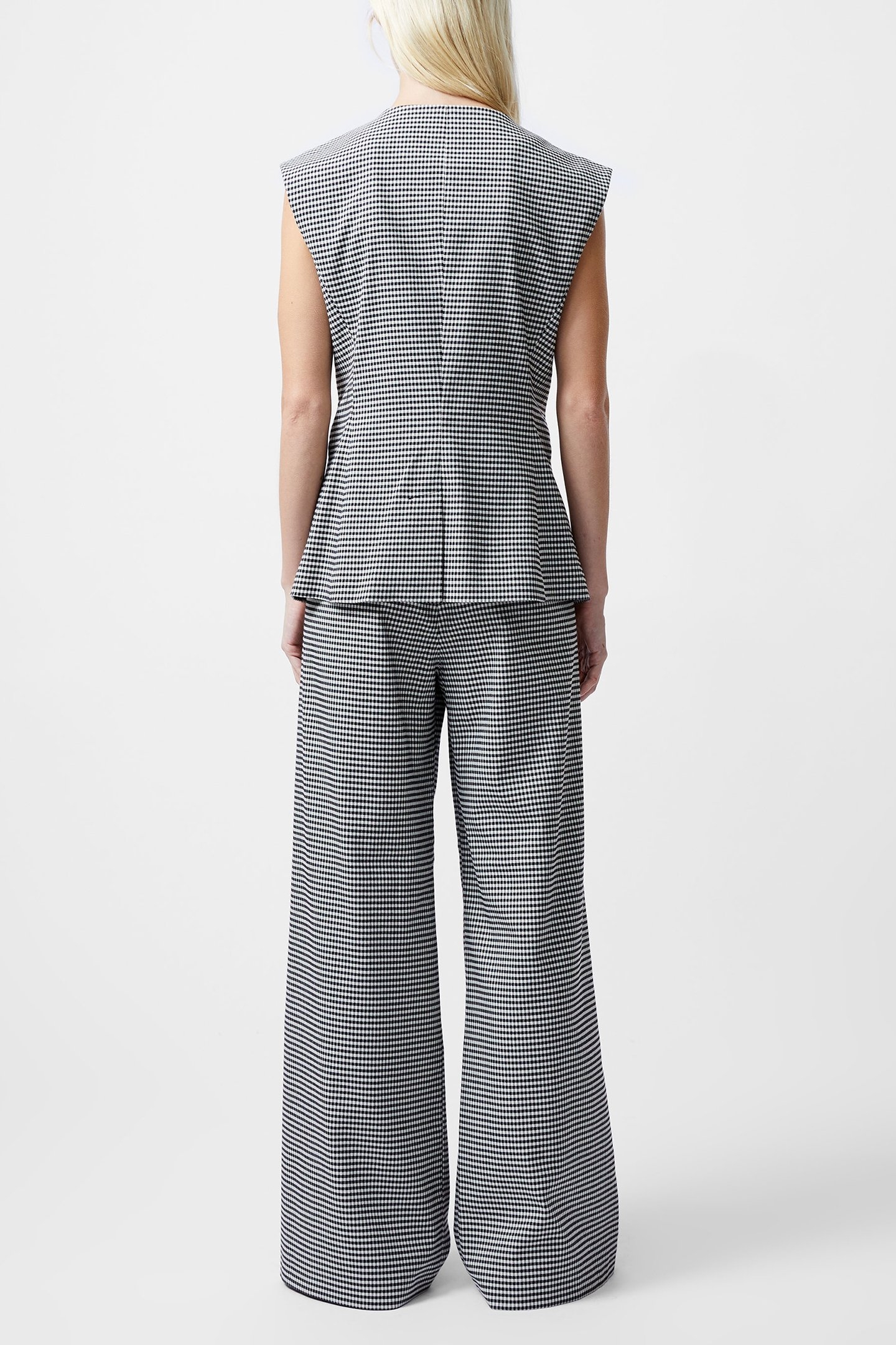 HOLDEN HOUNDSTOOTH WAISTCOAT BLACK/ECRU 3