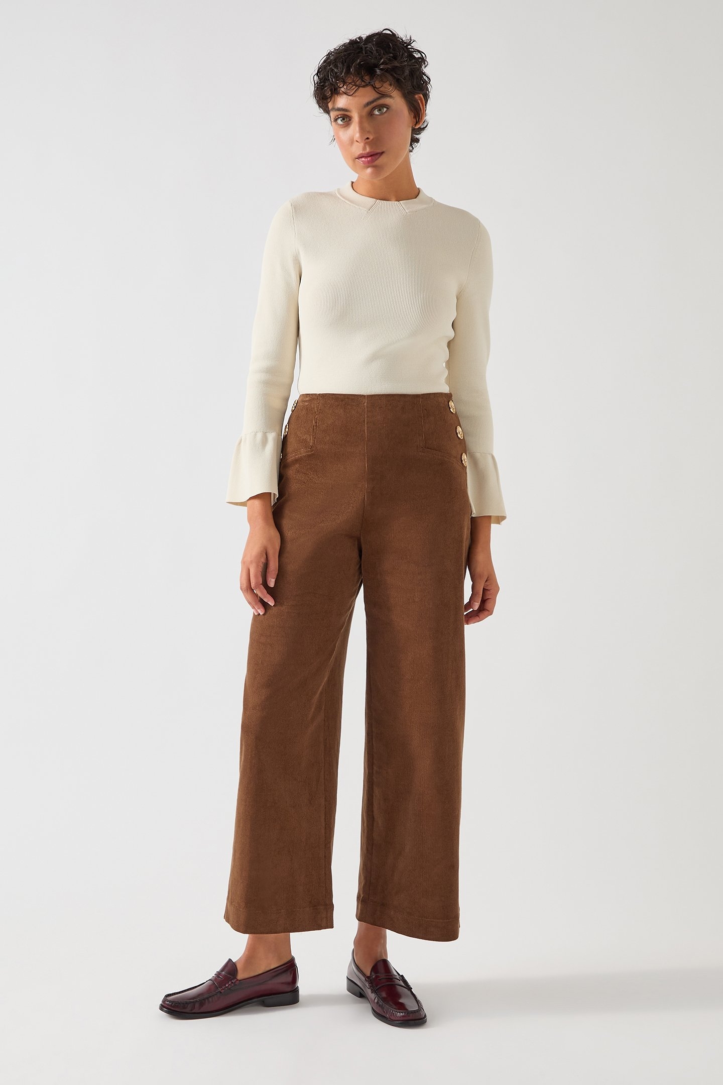 TK TABITHA SCULPTURED TOP IVORY 1