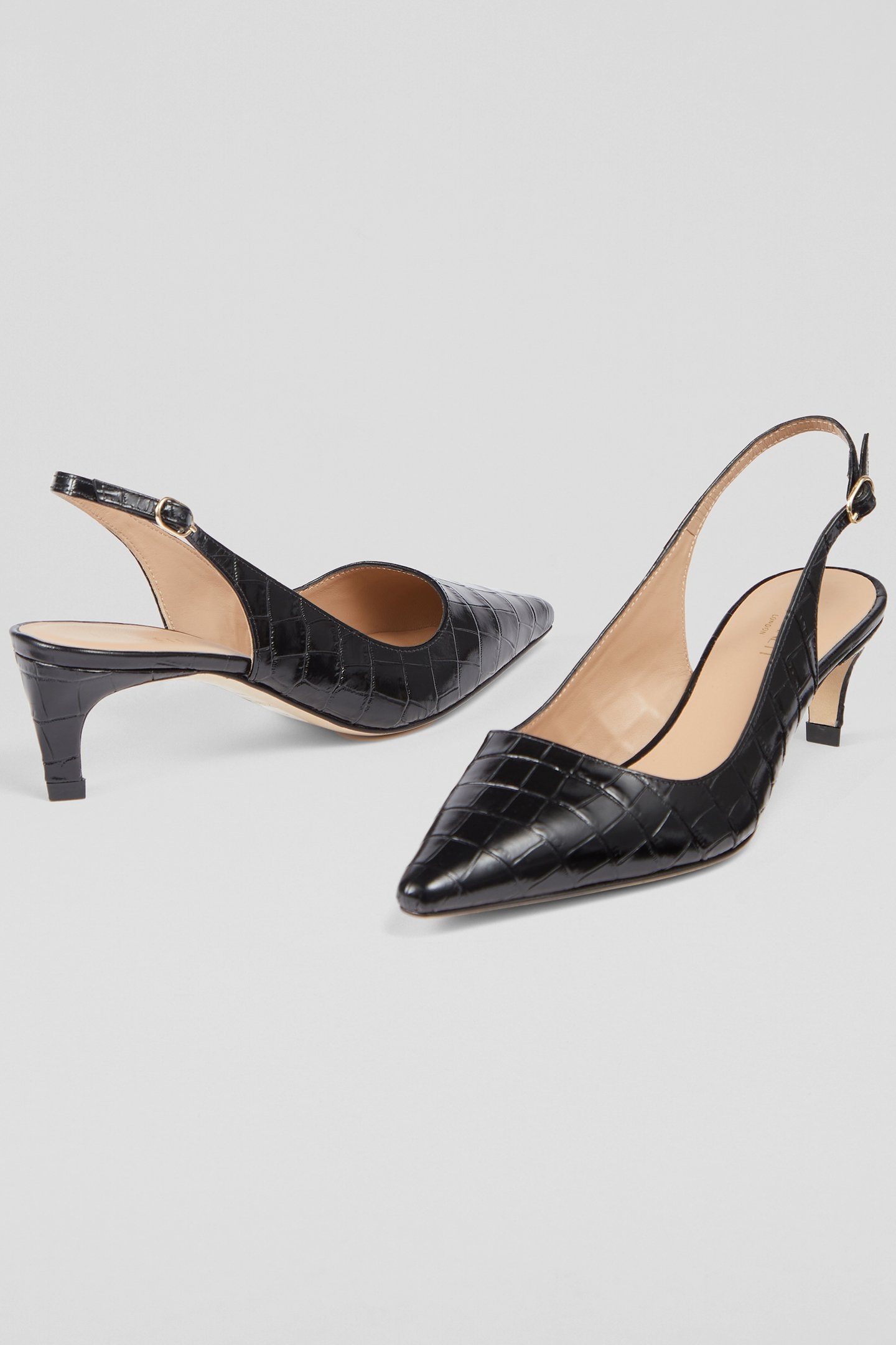 OC ALYSSA LOW HEEL SLING BLACK 3